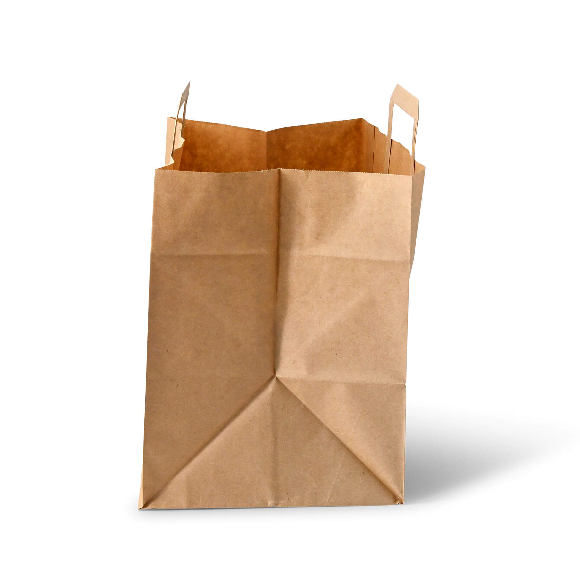 Recycling paper-carrier bags XXL, 32 x 21 x 27 cm, kraft