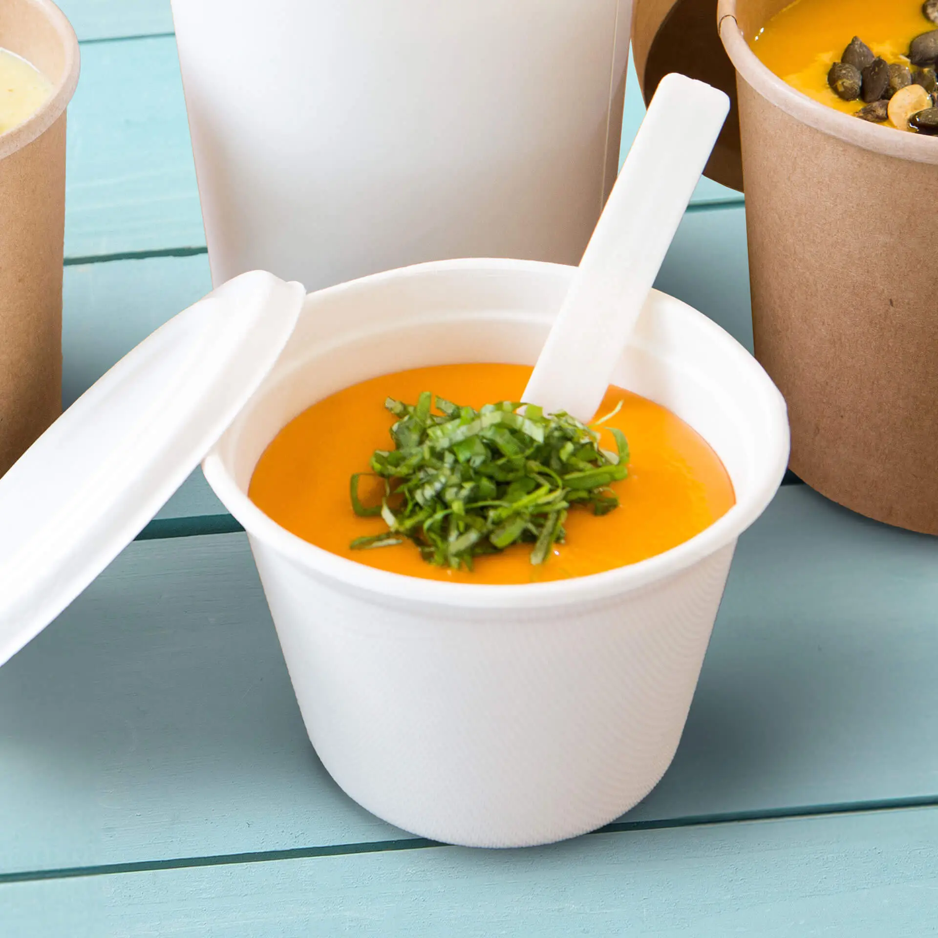 13 oz Sugarcane Soup cups, Ø 135 mm