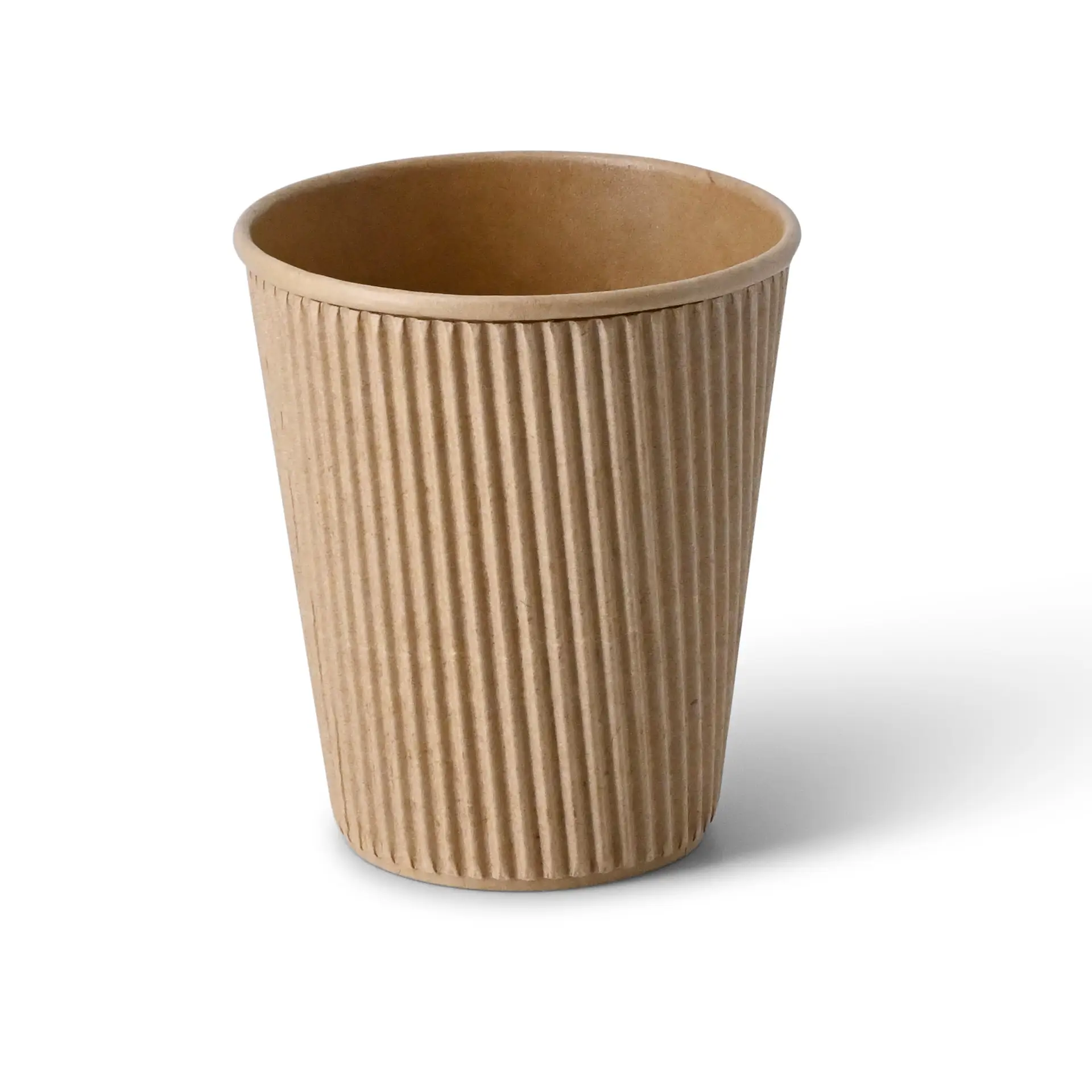 10 oz Ripple cups / Coffee cups, Ø 90 mm, kraft