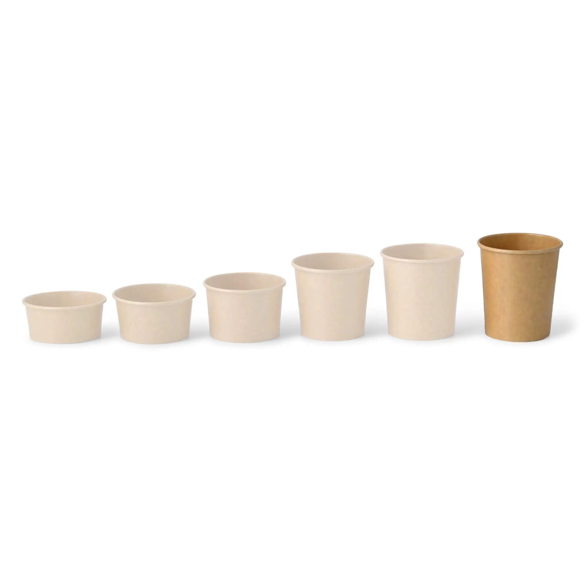 16 oz Paper-ice-cream cups XXL, Ø 92 mm, brown