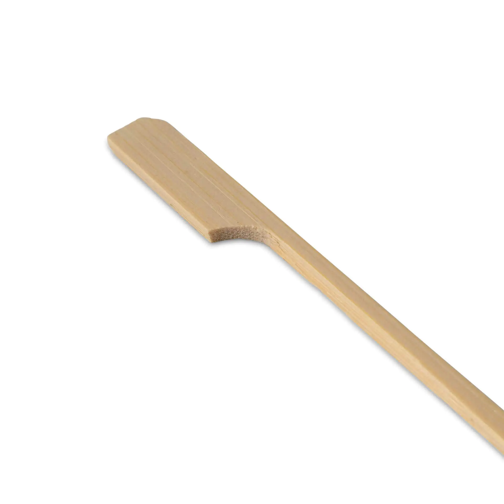 Bamboo paddle skewers 12 cm, untreated