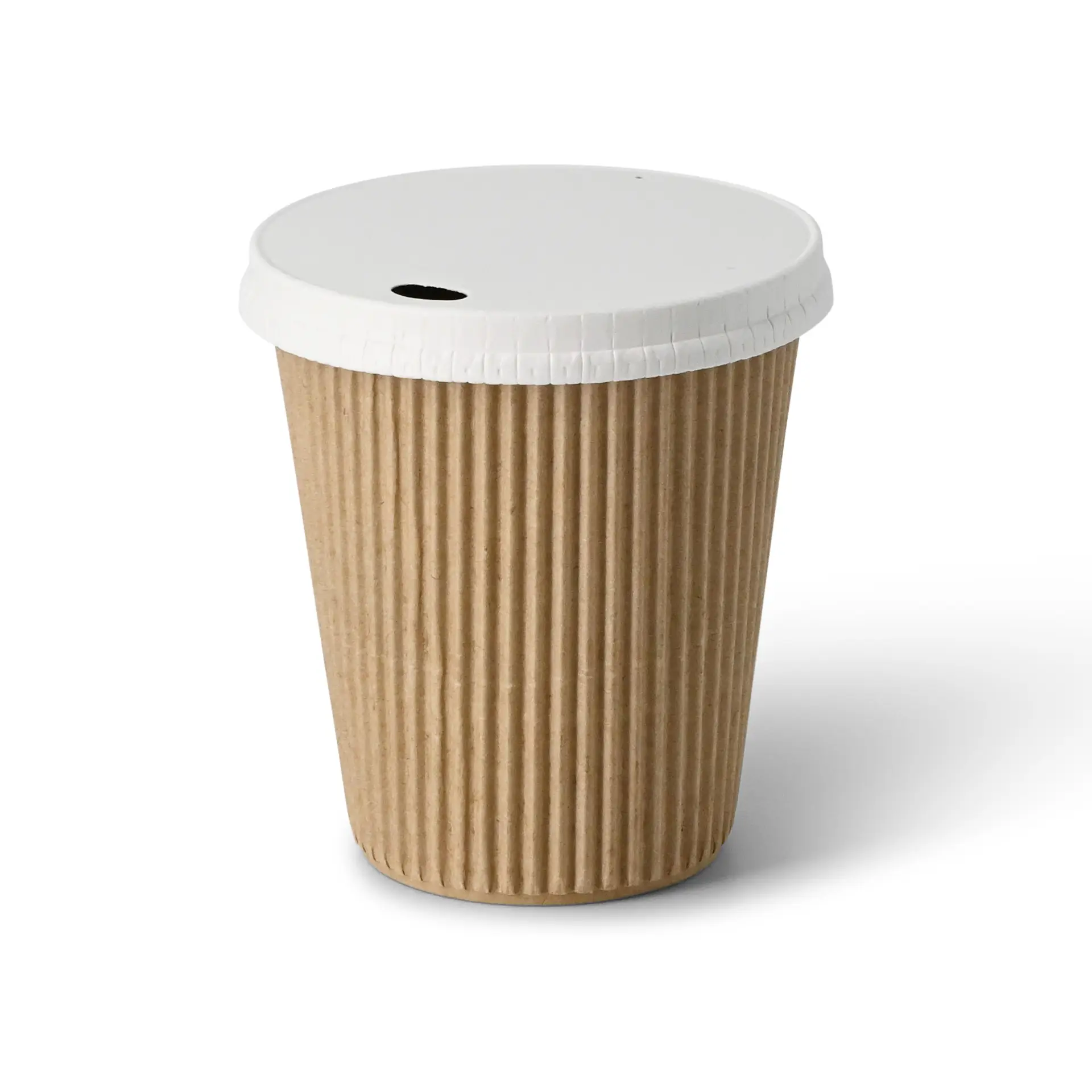 10 oz Ripple cups / Coffee cups, Ø 90 mm, kraft