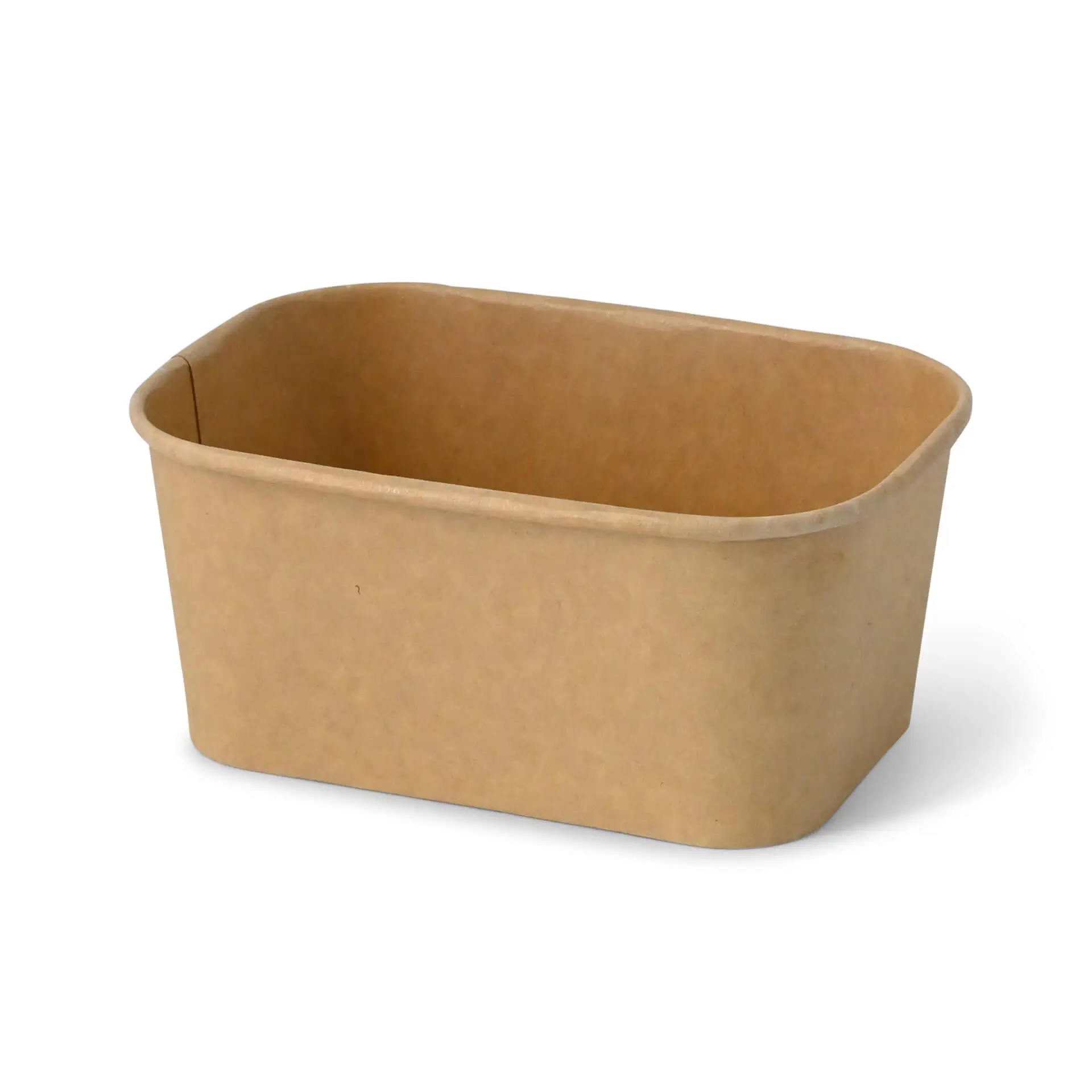 Cardboard-bowls 1000 ml, 17,5 x 12,5 x 7,5 cm, brown, rectangular