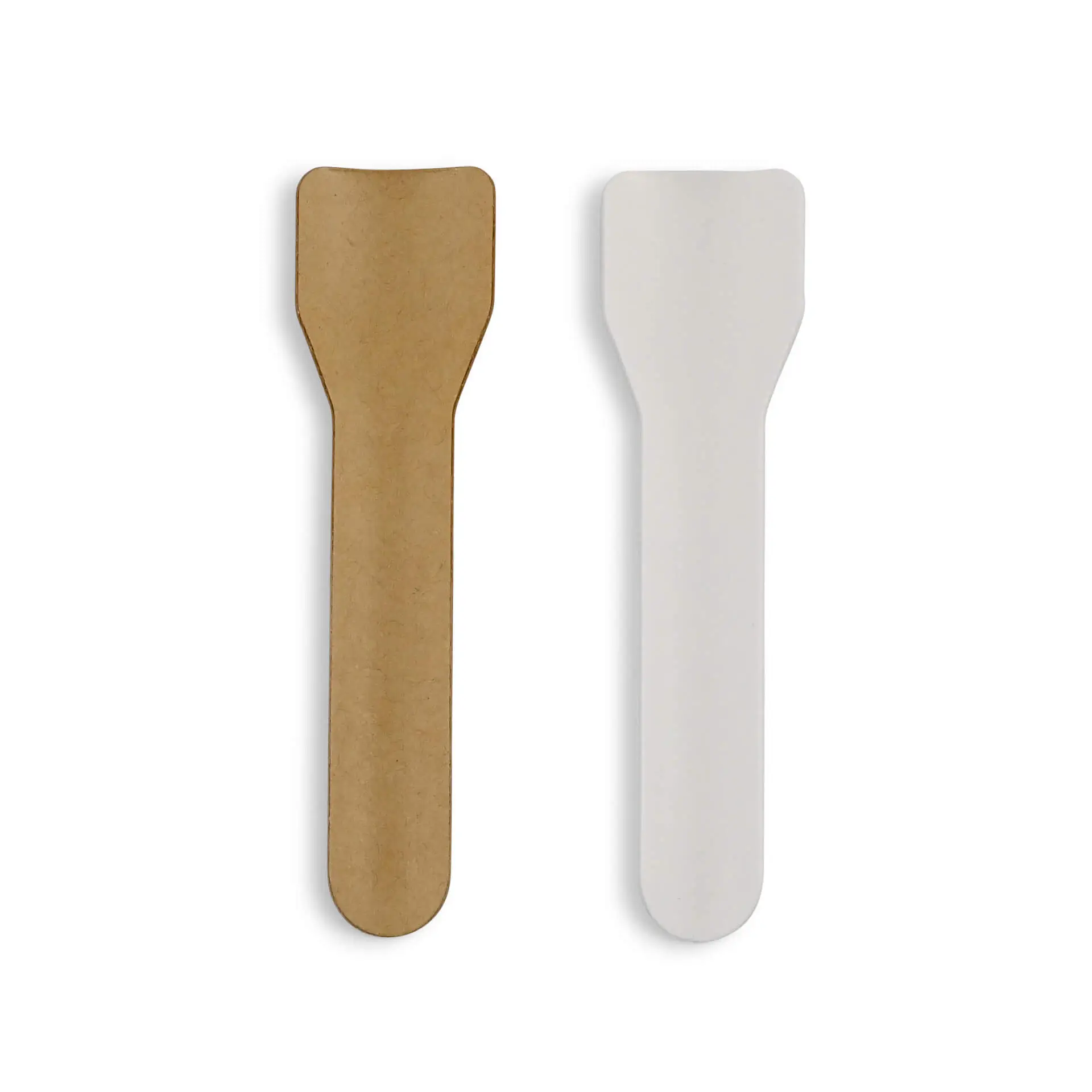 Paper ice cream spoon, 9.5 cm, white