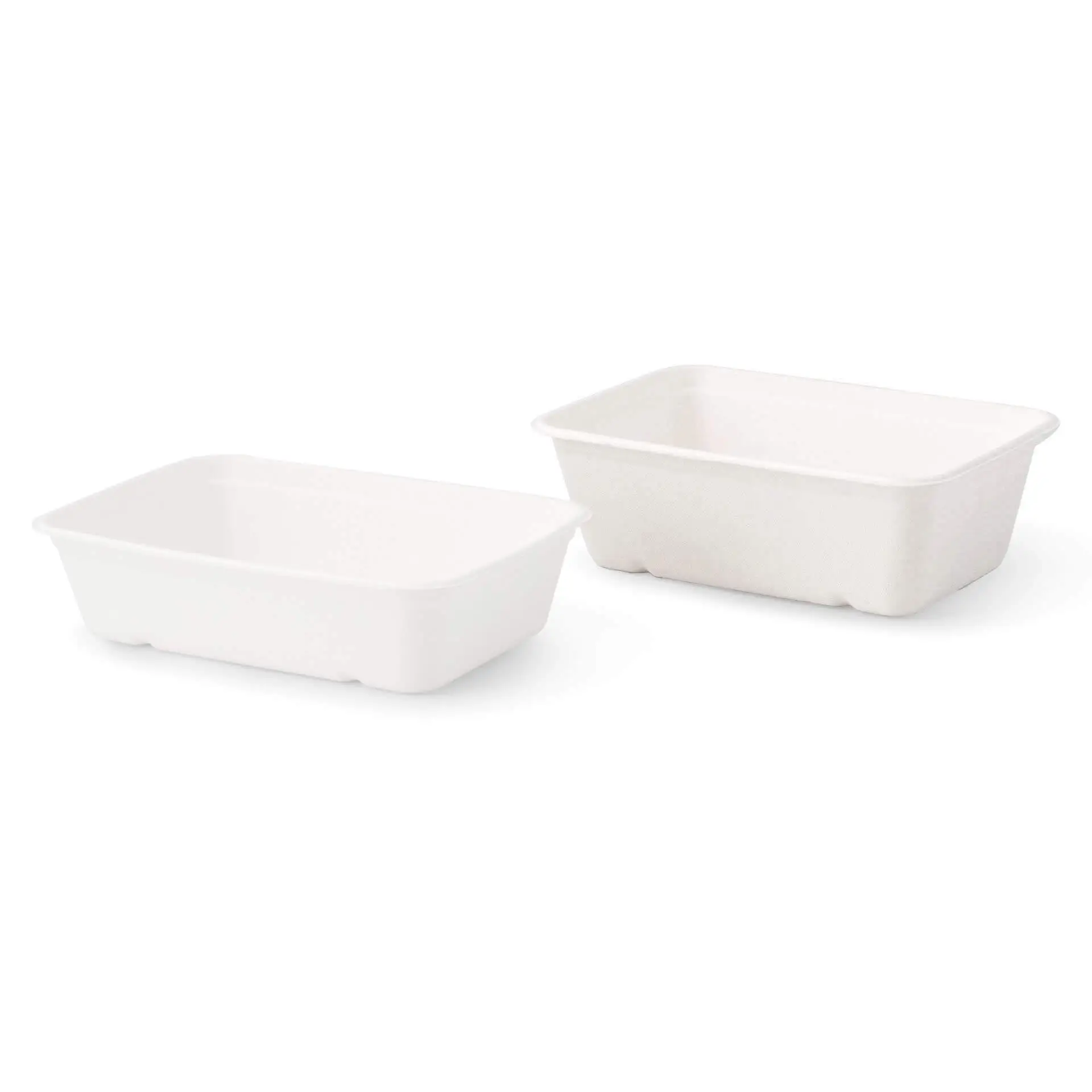 Sugarcane-bowls  17 x 12 x 6 cm, 650 ml, rectangular