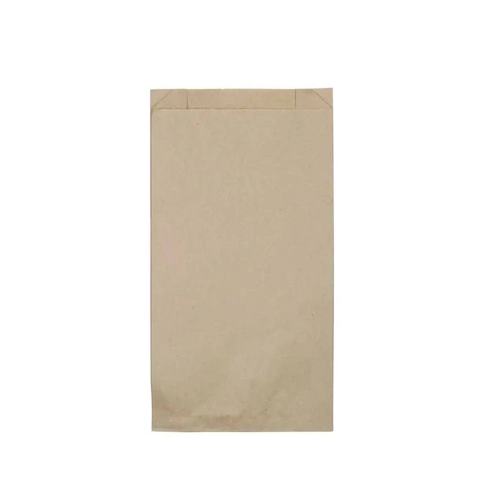 Paper-flat bags 15 + 6 x 29 cm, kraft