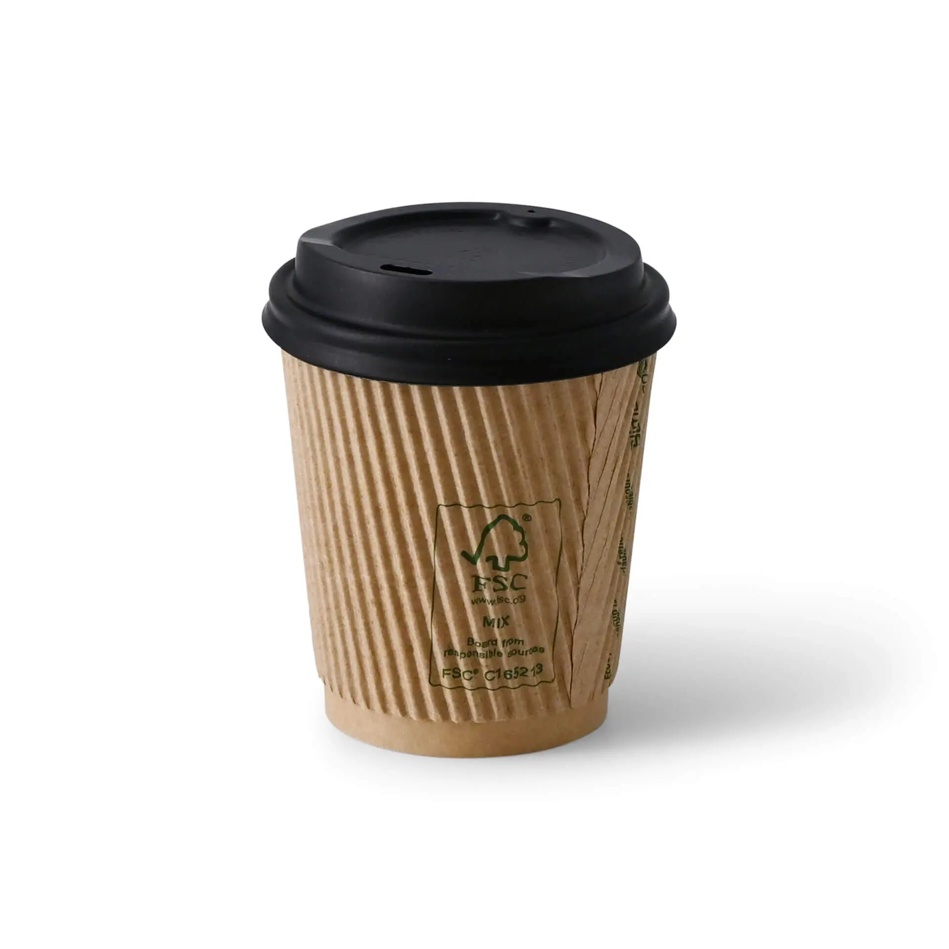 8 oz Ripple cups / Coffee cups, Ø 80 mm, kraft