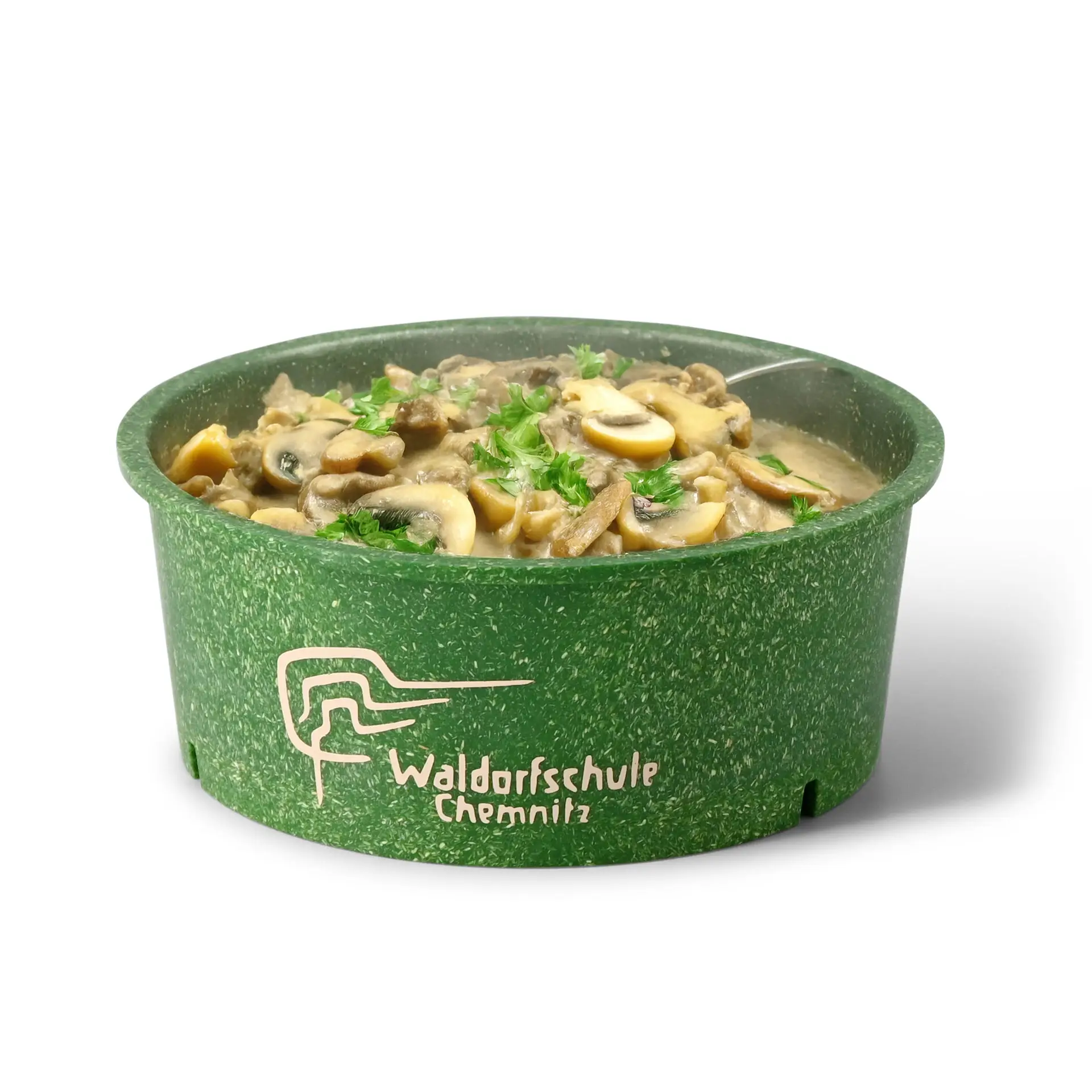 Reusable bowl printing "merways Bowl" 650 ml, Ø 150 mm, spinach / dark green