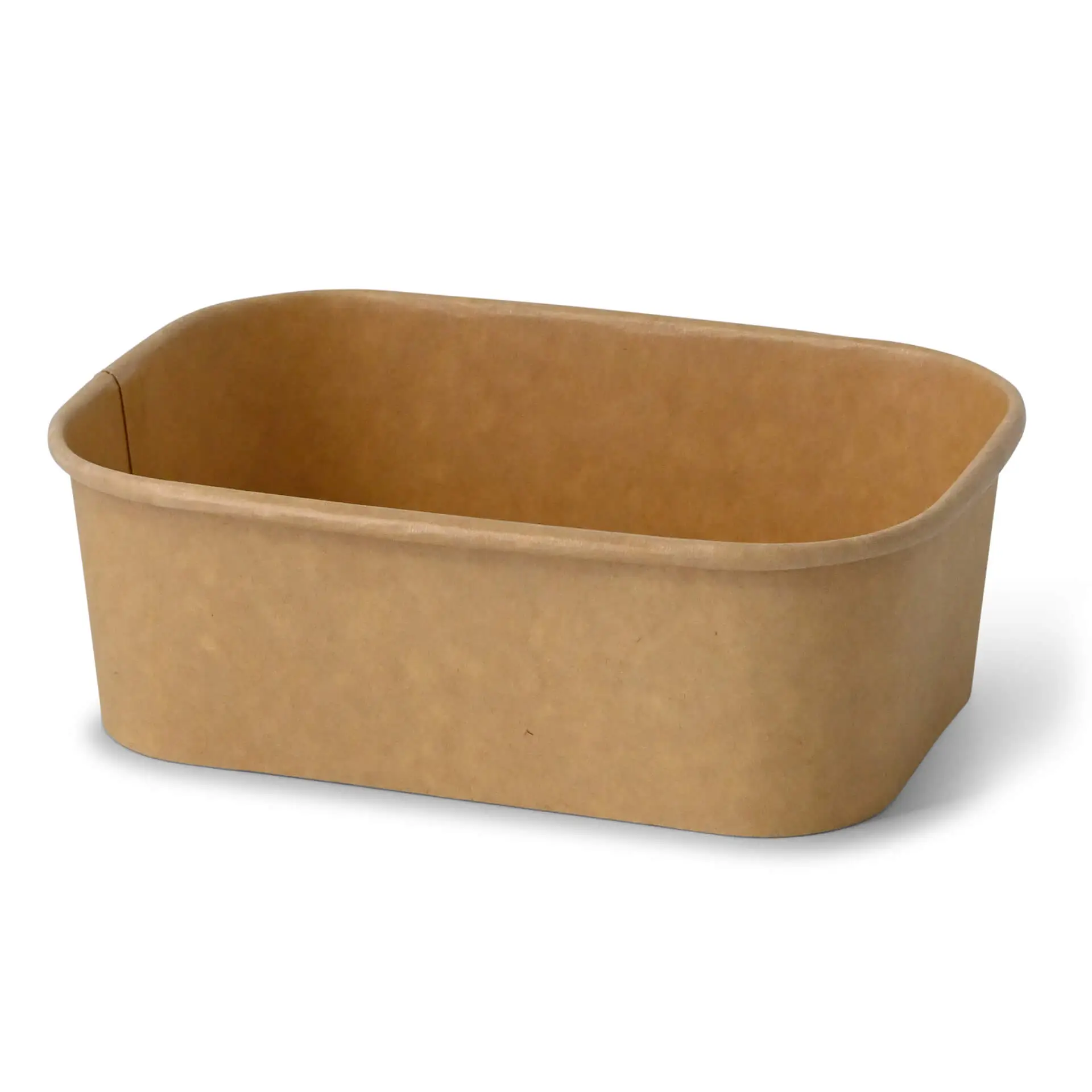 Cardboard-bowls 750 ml, 17,5 x 12,5 x 5,5 cm, brown, rectangular