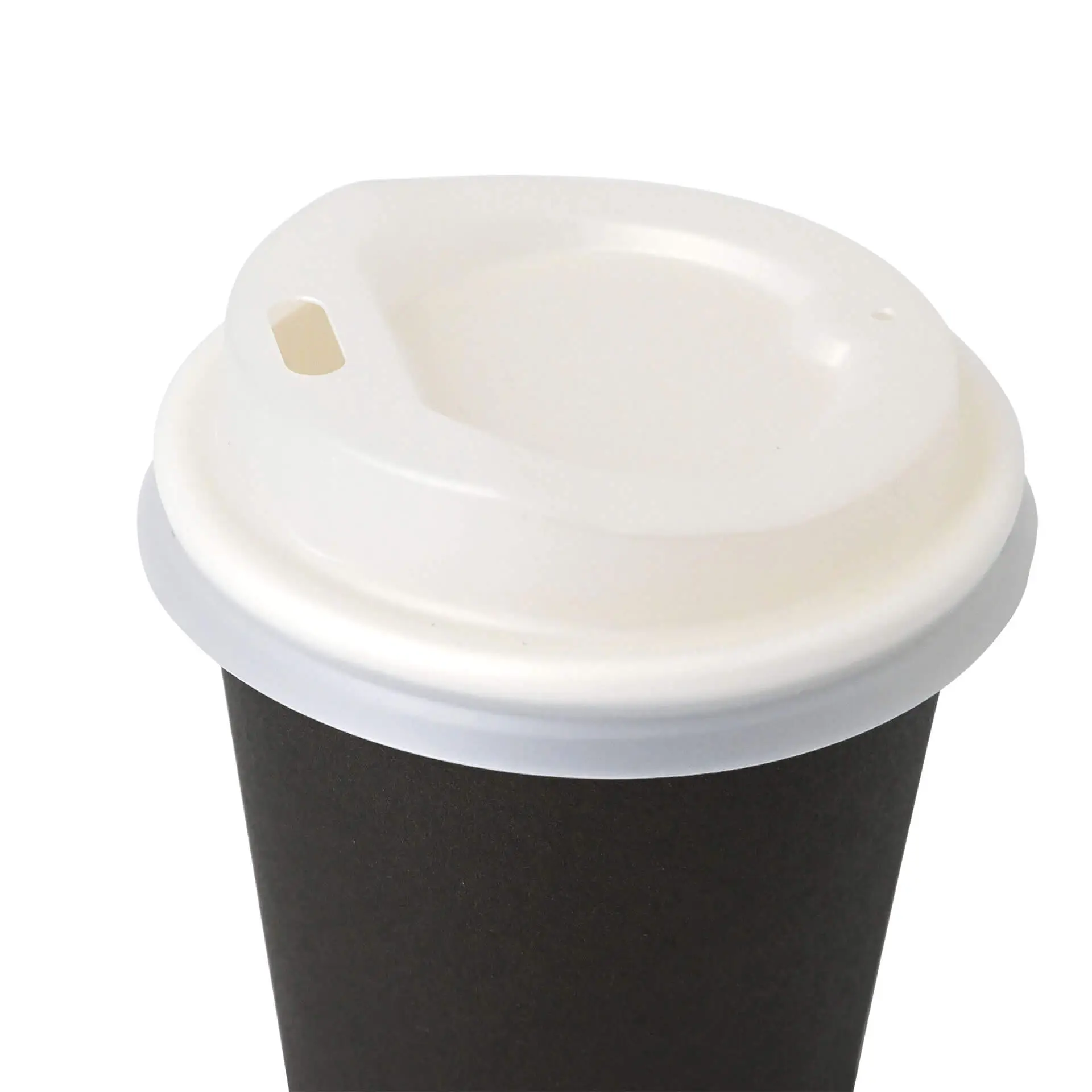 CPLA lid Ø 62 mm, white, drinking hole