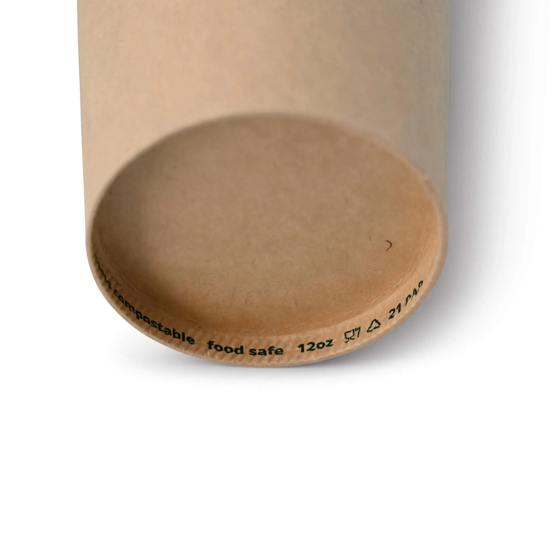 12 oz Paper cups (coated), Ø 90 mm, brown