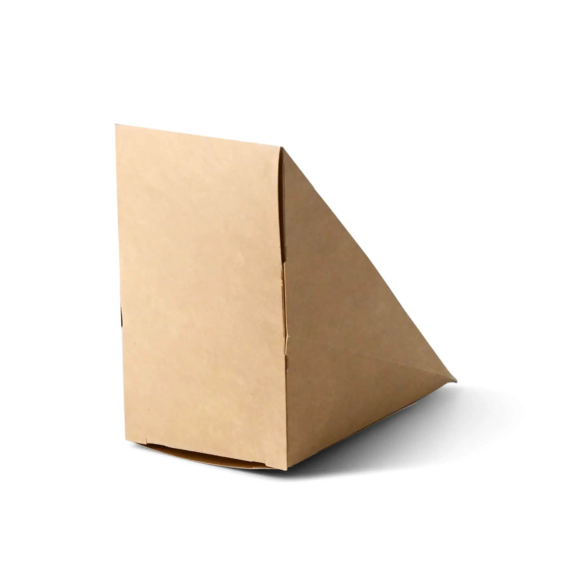 Cardboard Sandwich Boxes, PLA-window, brown