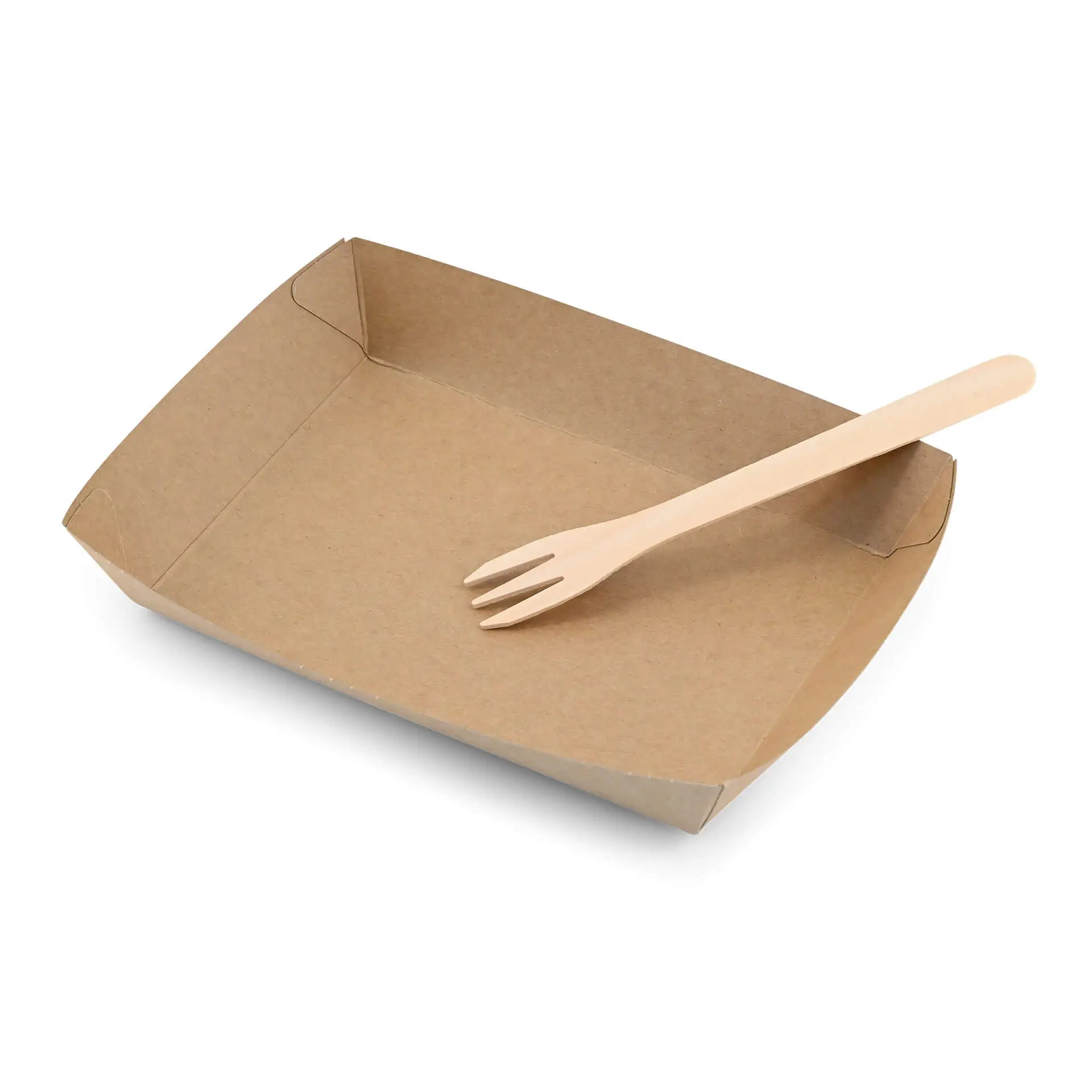 Wooden chip-forks XL 17.5 cm, 3 prong