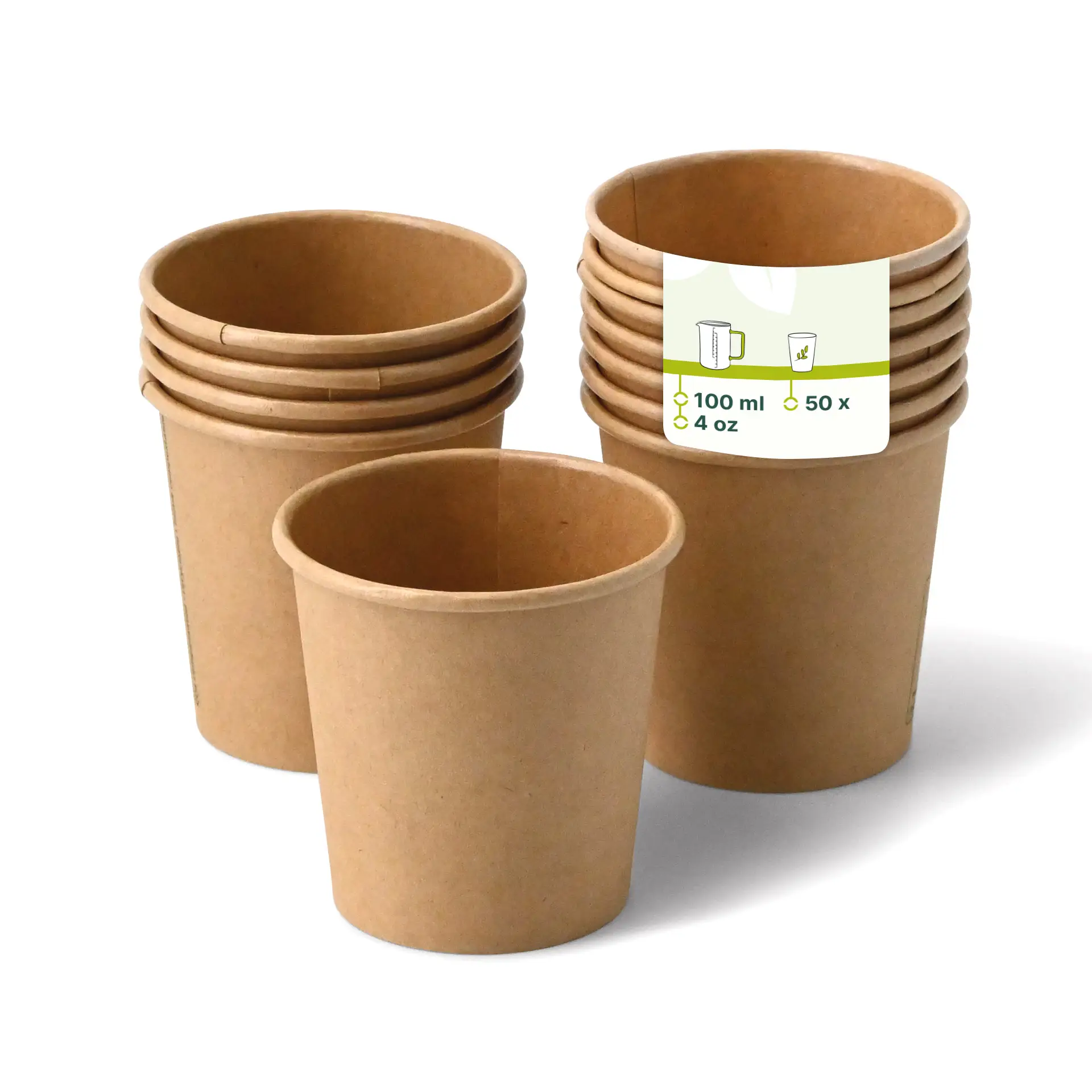 4 oz Paper cups single wall, Ø 62 mm, kraft