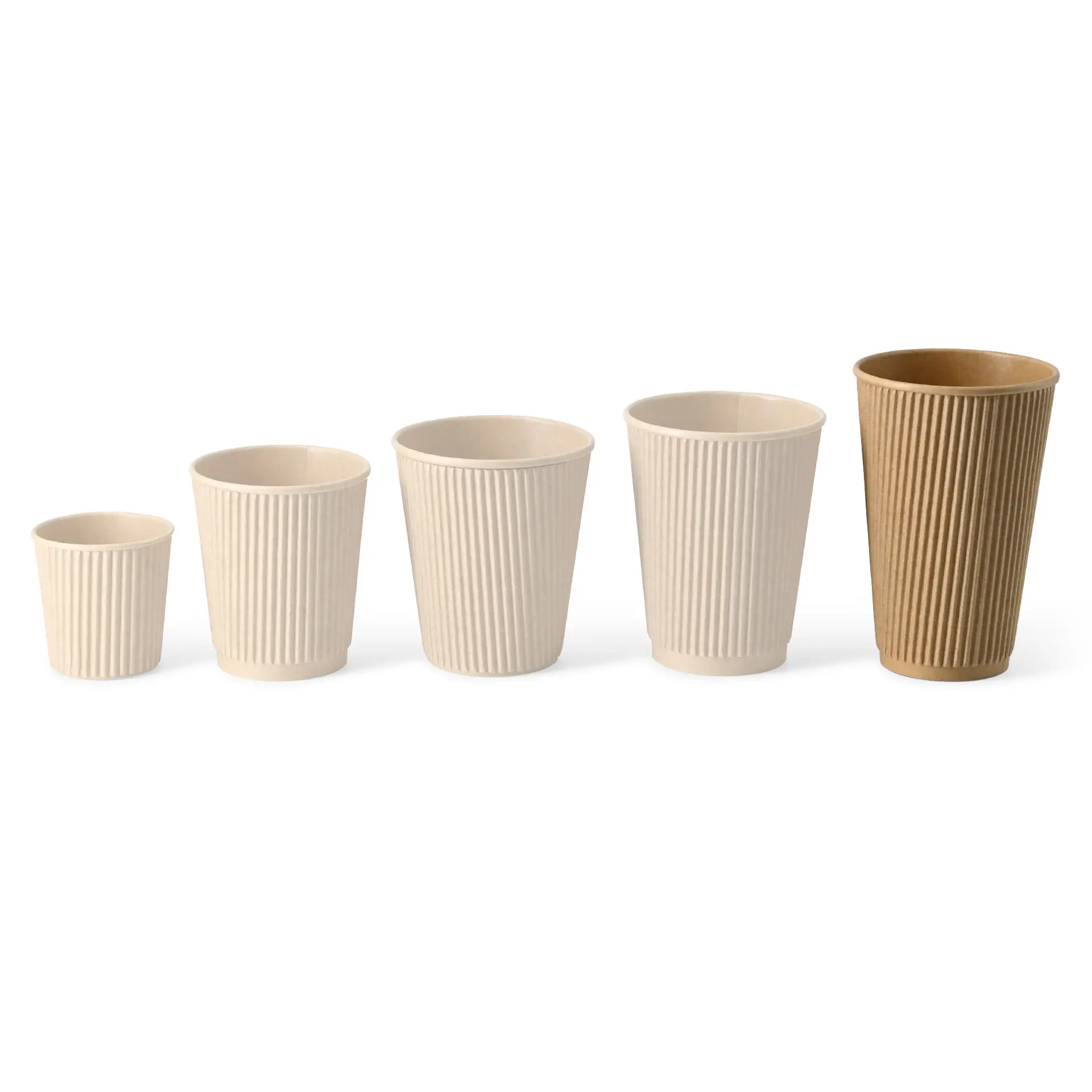 16 oz Ripple cups / Coffee Cups, Ø 90 mm, kraft