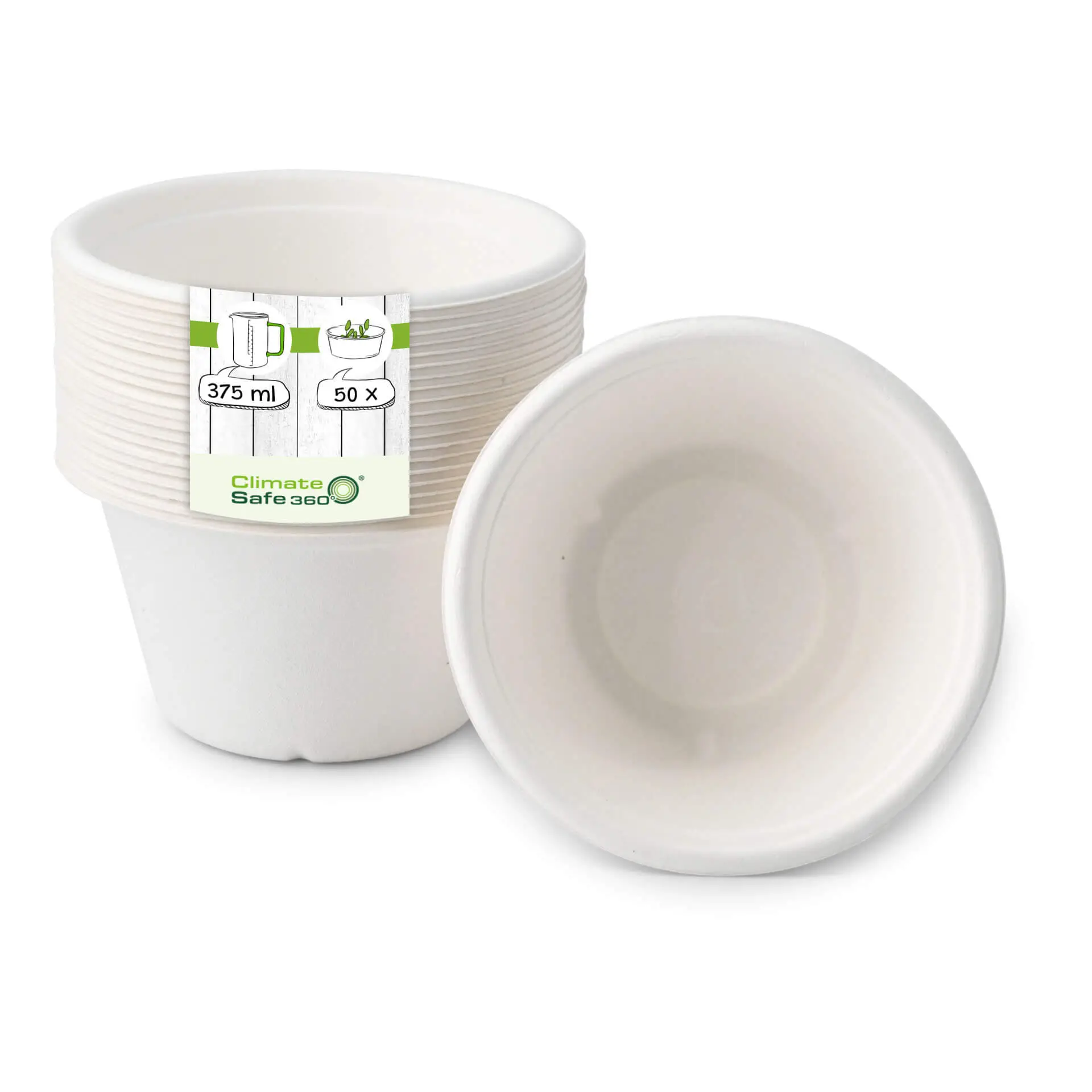 13 oz Sugarcane Soup cups, Ø 135 mm