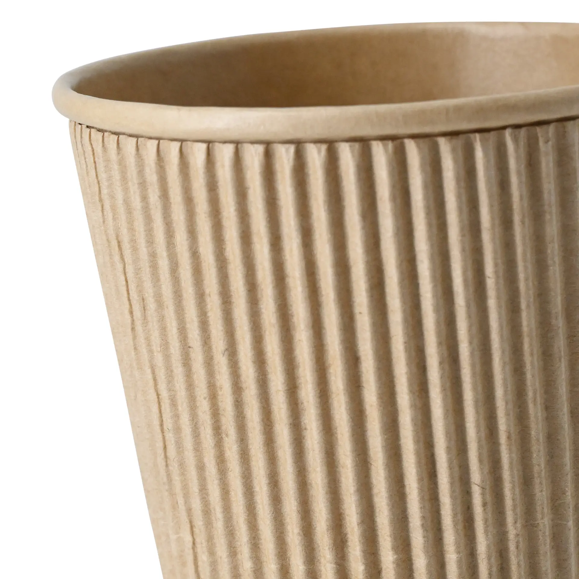 10 oz Ripple cups / Coffee cups, Ø 90 mm, kraft