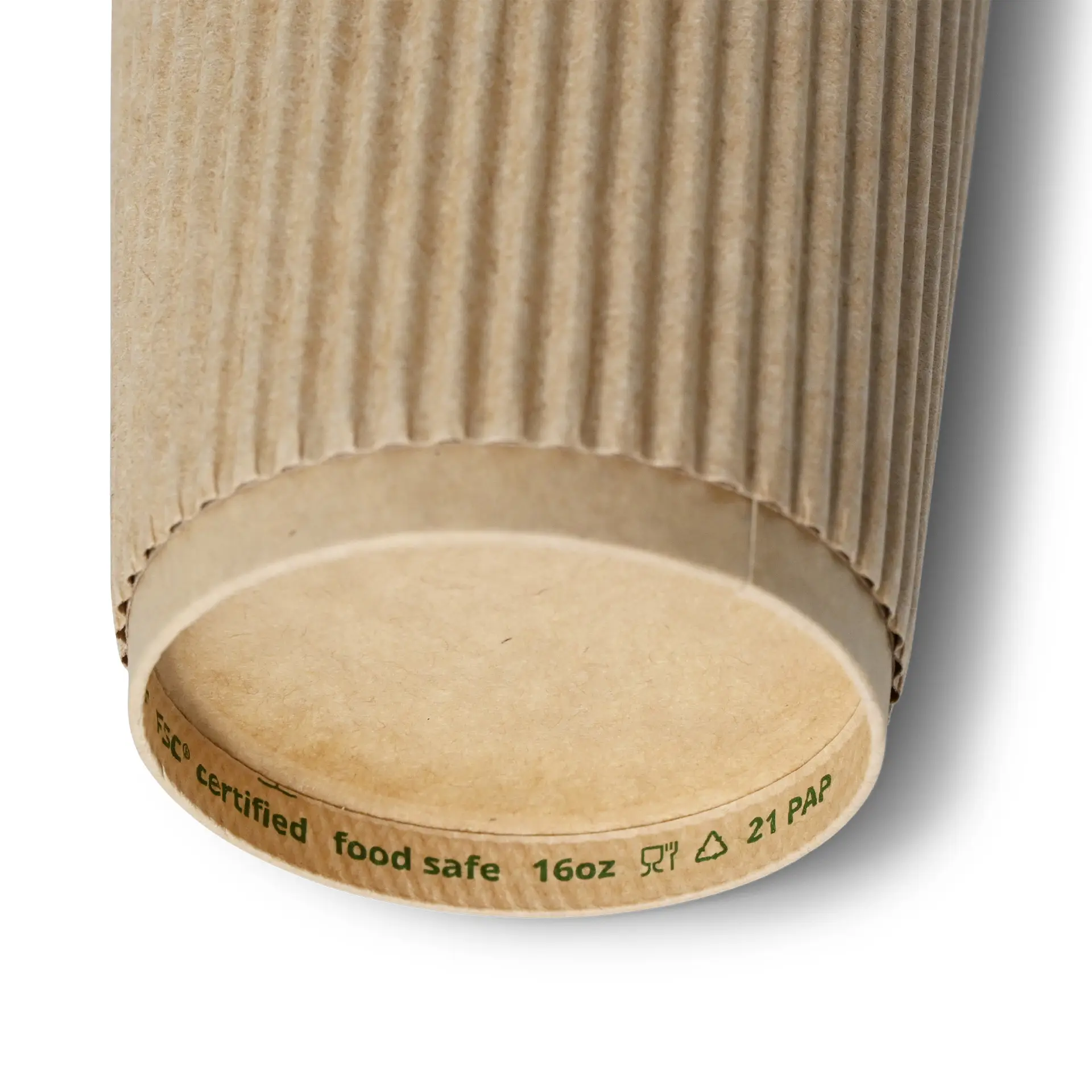 16 oz Ripple cups / Coffee Cups, Ø 90 mm, kraft