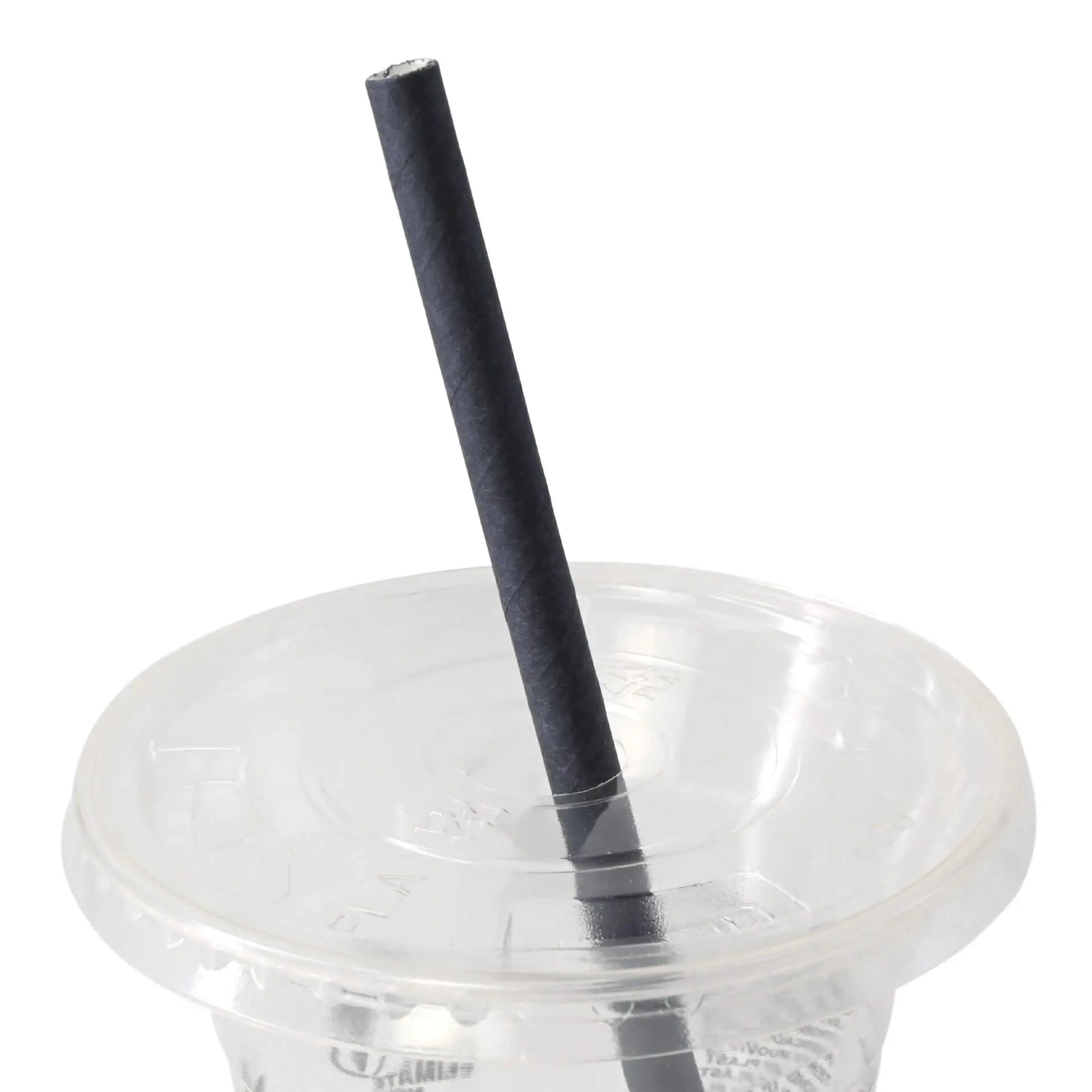 15 cm, Ø 0.7 cm Paper-cocktail straws, black