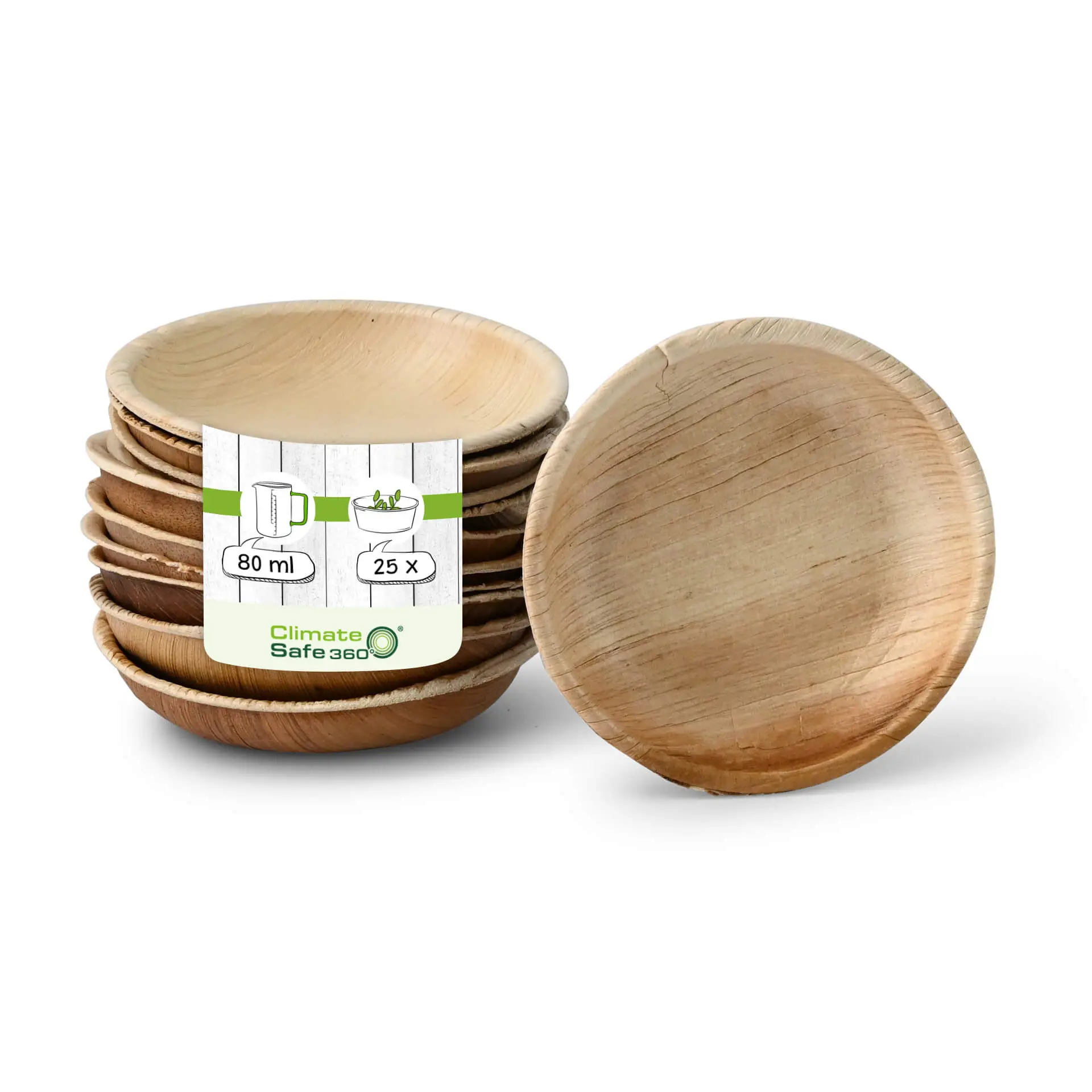 Palm Leaf Bowl "Palmware®" 80 ml, round