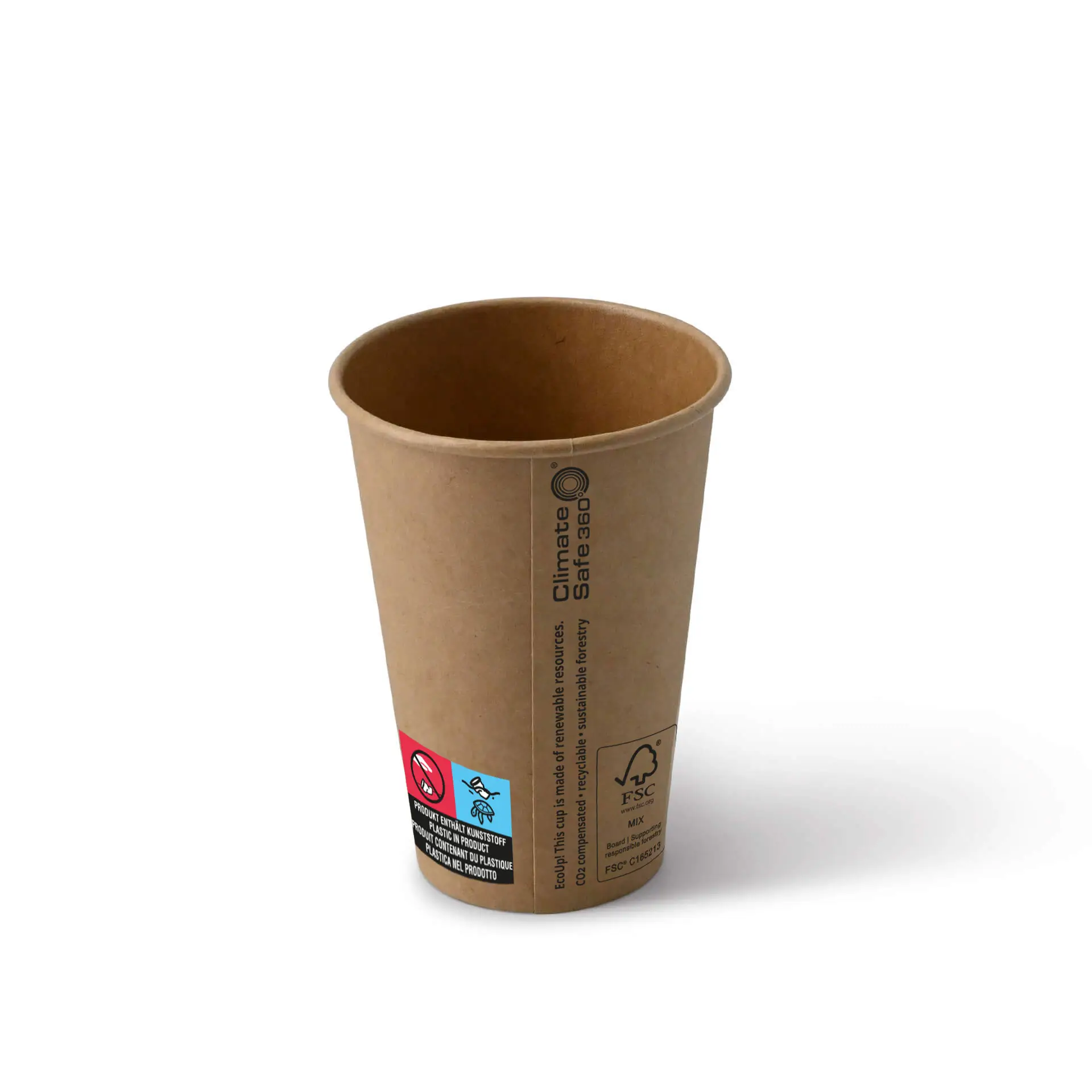 7,5 oz Vending machine Paper cups (coated), brown