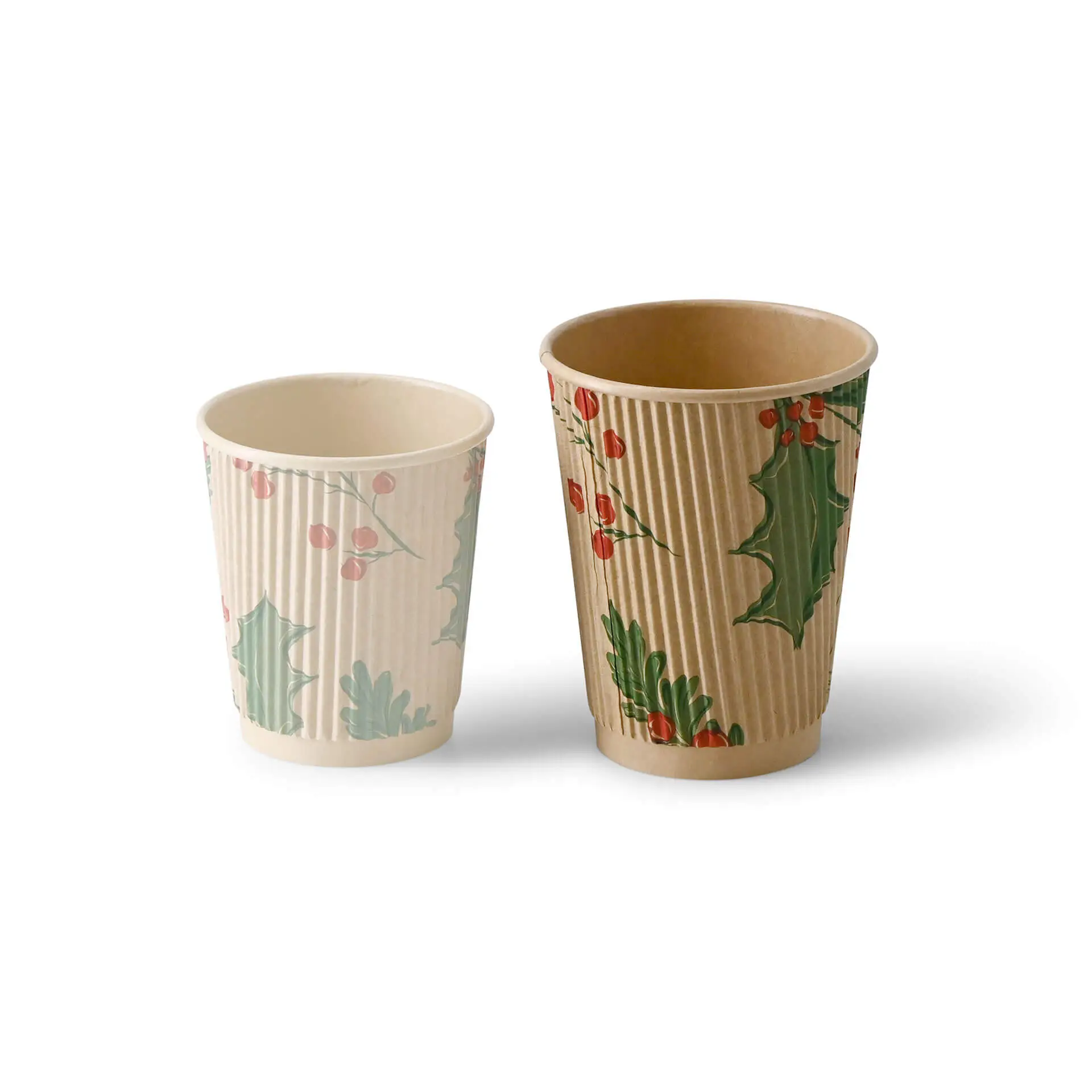 Ripple cups Winter "Branches" 300 ml / 12 oz, Ø 90 mm, unbleached