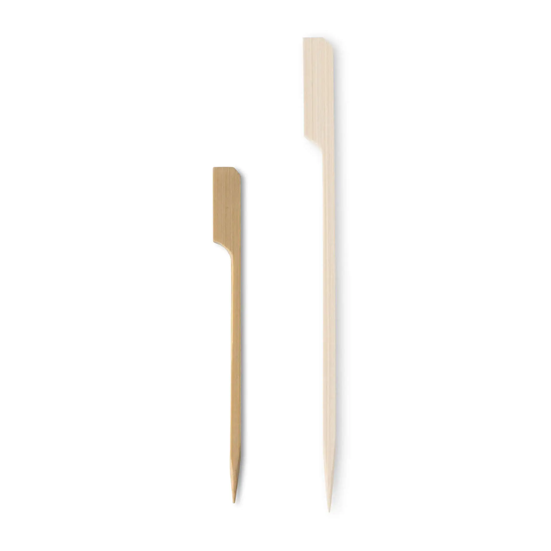 Bamboo paddle skewers 12 cm, untreated