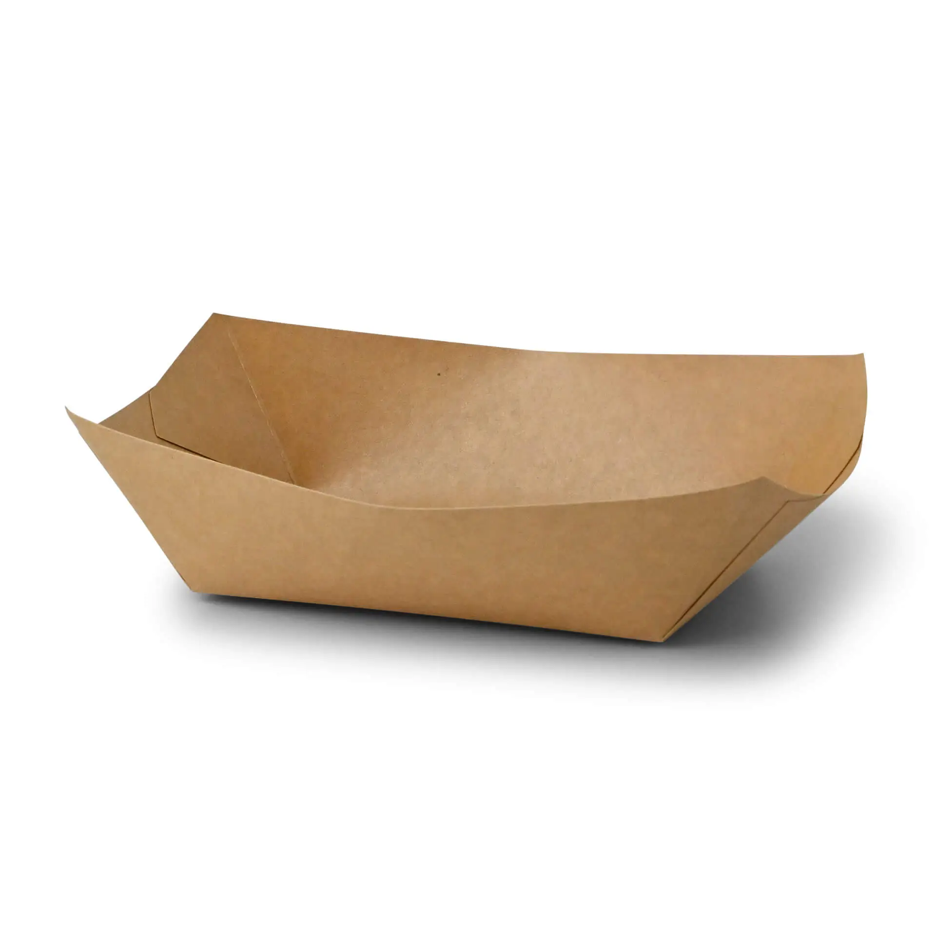 Cardboard-snack trays 800 ml, 21,5 x 16 x 5 cm, brown