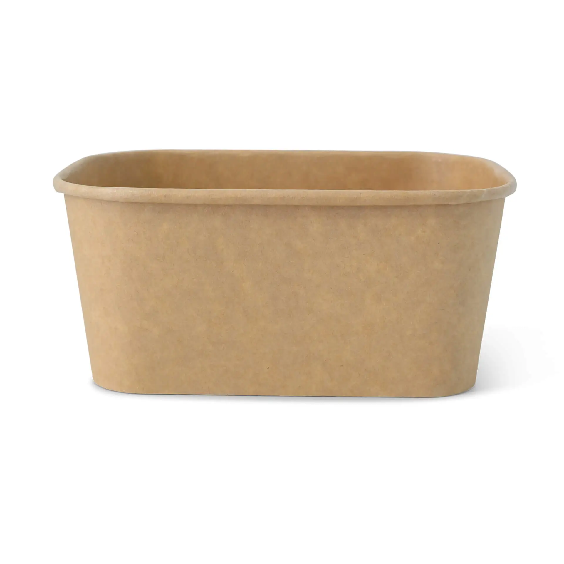 Cardboard-bowls 1000 ml, 17,5 x 12,5 x 7,5 cm, brown, rectangular