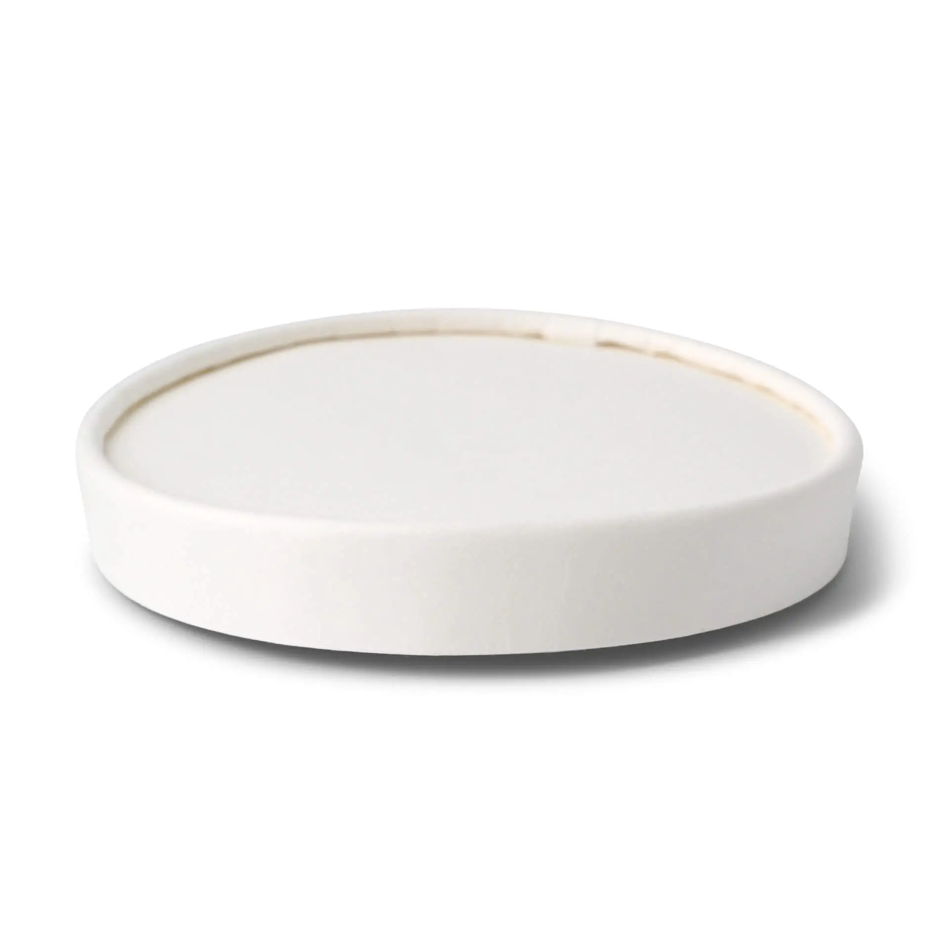 Cardboard lids (coated) Ø 92 mm, white (for ice cream cups)