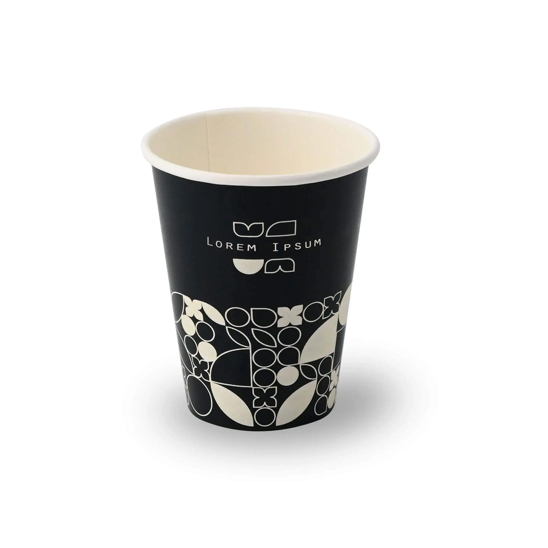 8 oz Paper Cup "Midnight" single wall, customisable, matte