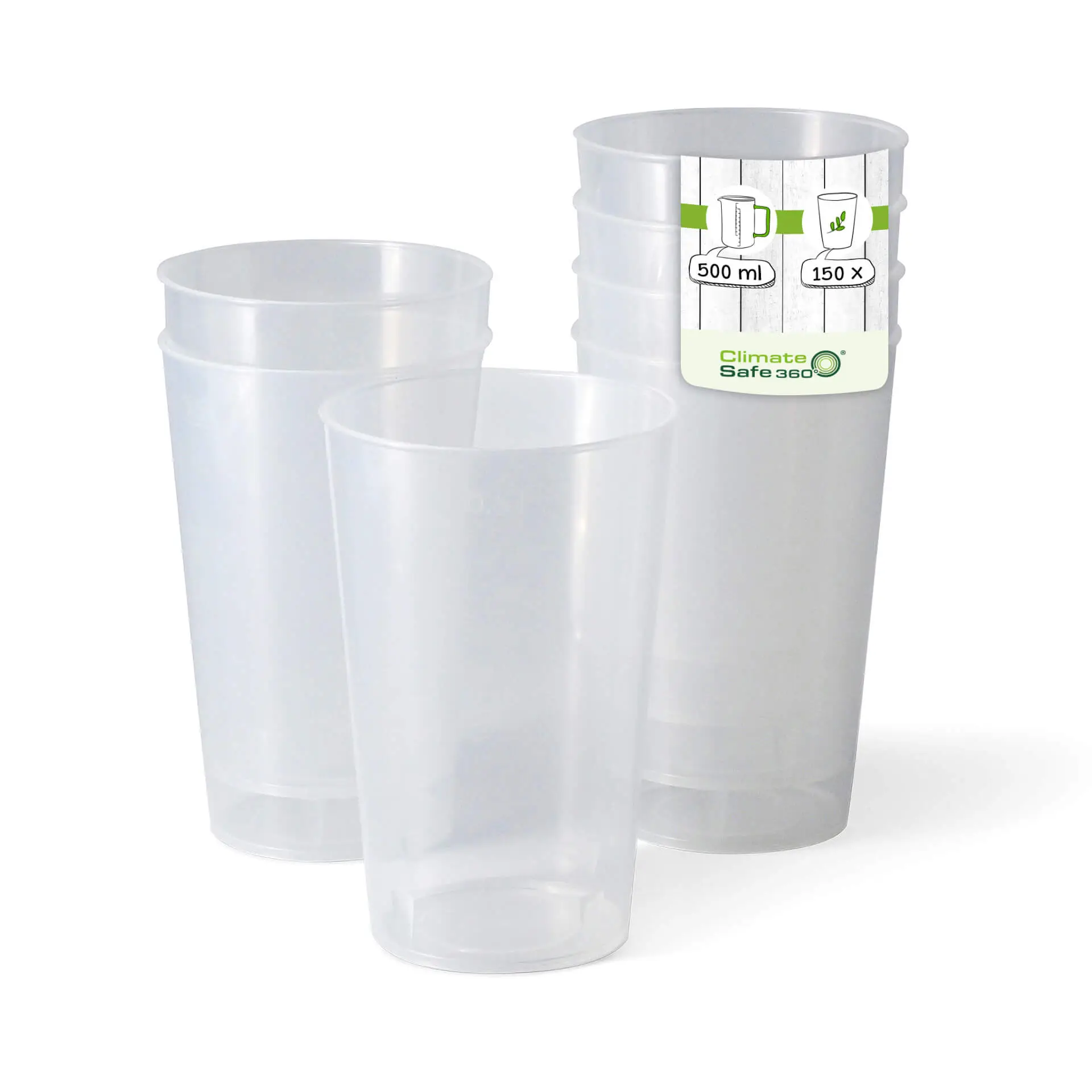 17 oz Ø 90 mm Reusable cup, PP, transparent