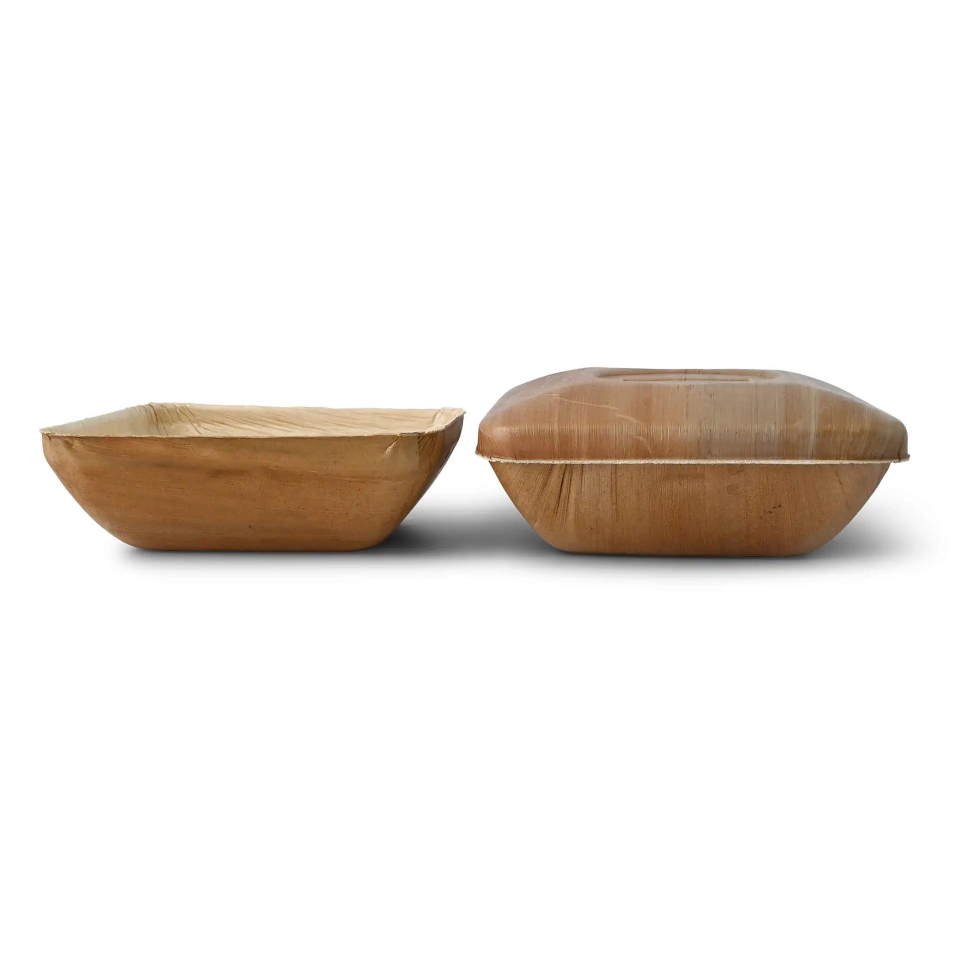 Palm leaf bowls "Palmware®" 800 ml, with lid, square