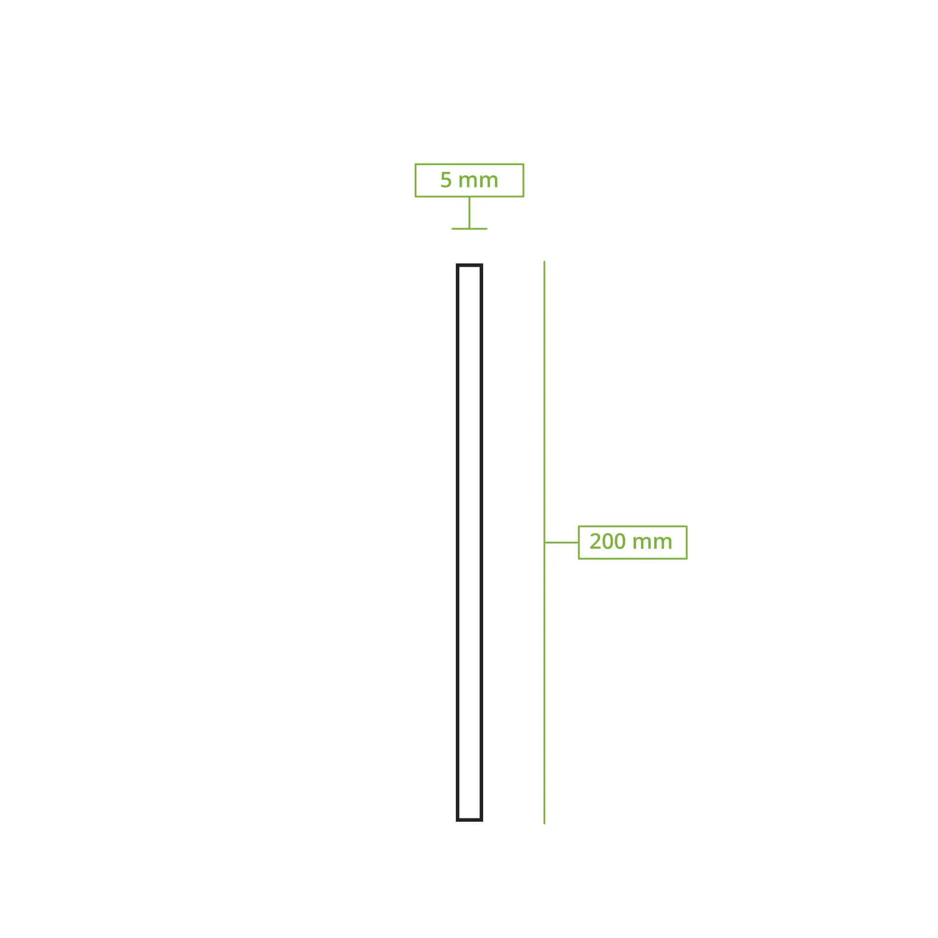 20 cm, Ø 0.5 cm Paper-straws, white, vertical splice, wrapped