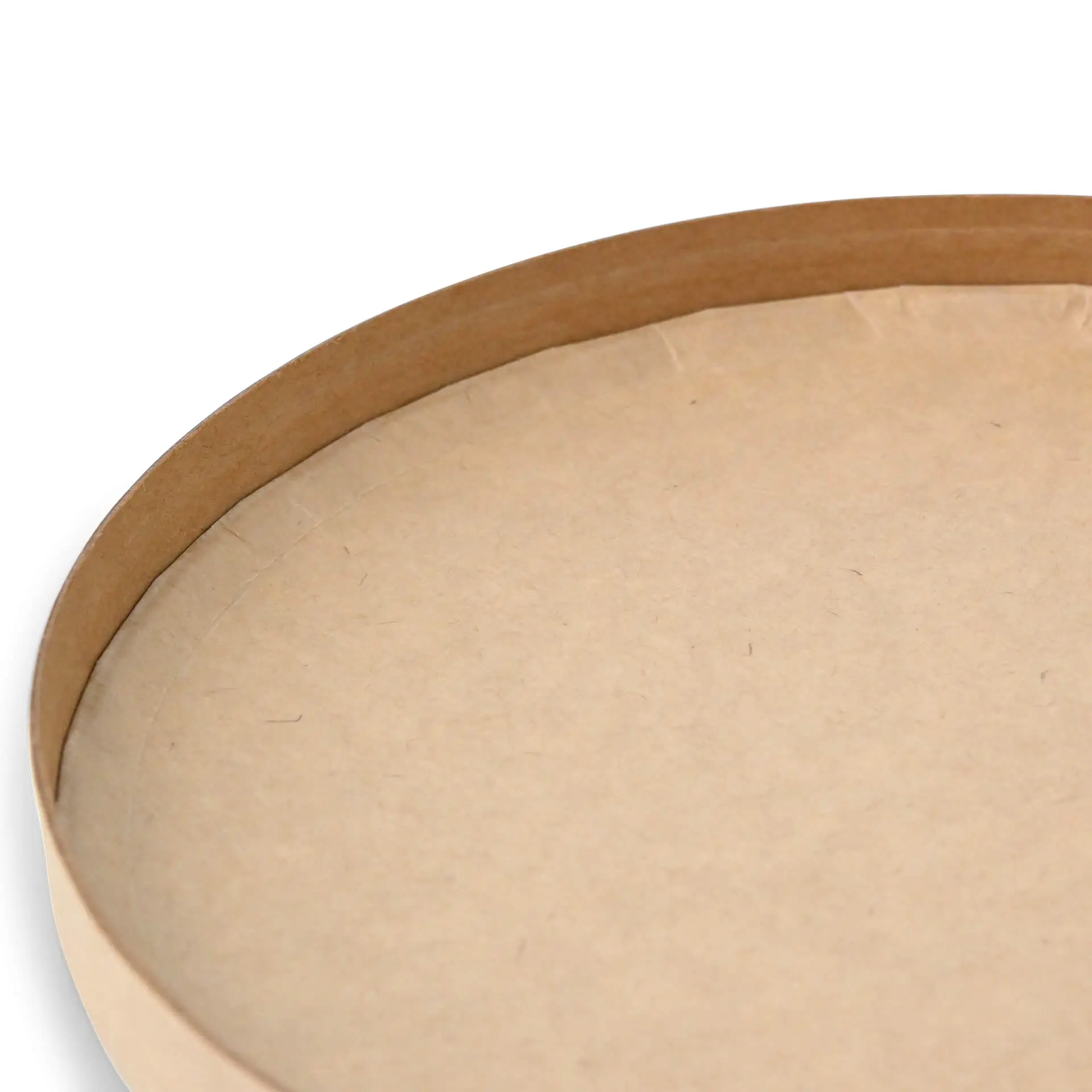 Cardboard-lids Ø 150 mm, brown, PLA-coated