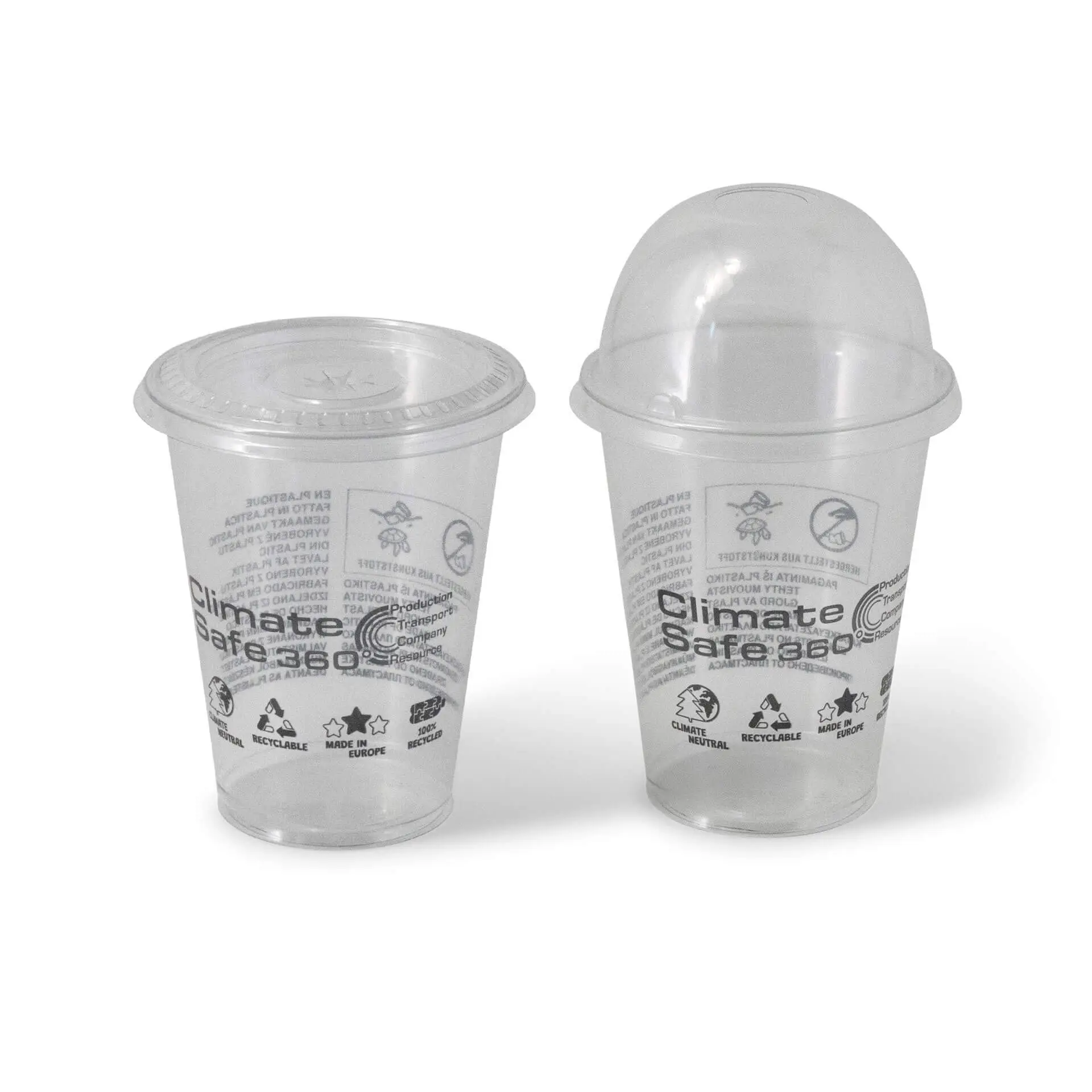 12 oz rPET-smoothie cups, Ø 90,5 mm