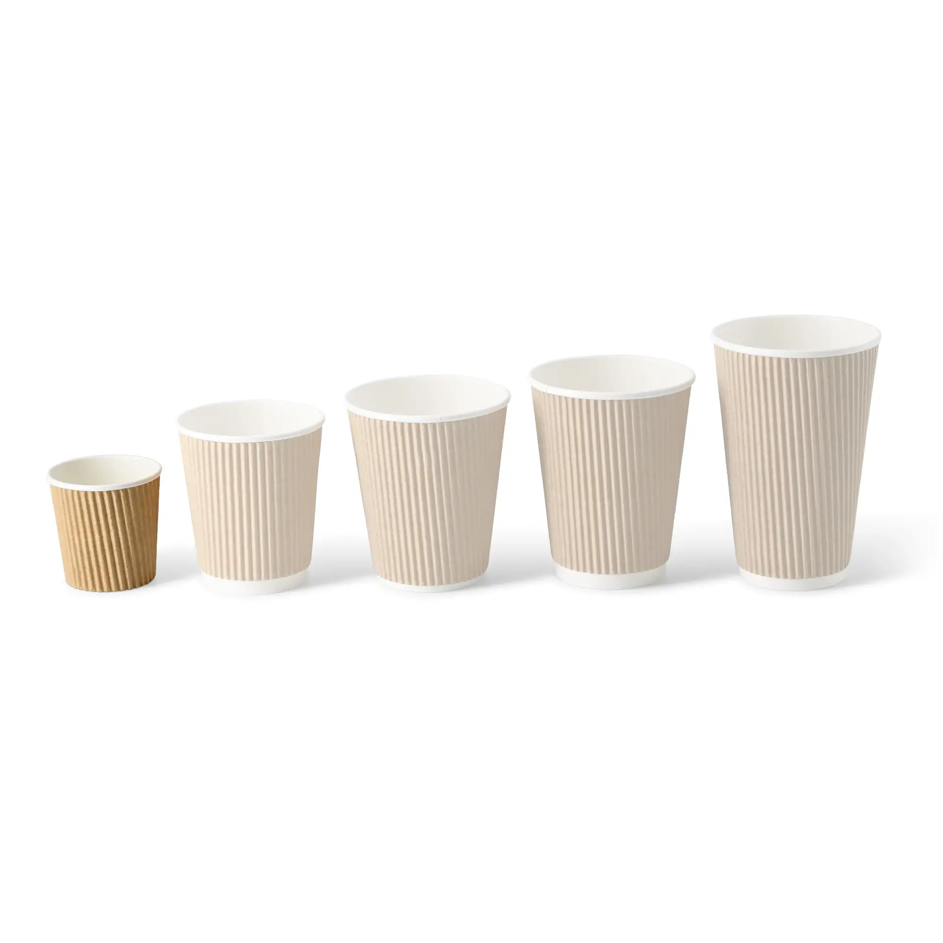 4 oz Ripple cup / Coffee Cups, Ø 62 mm, kraft