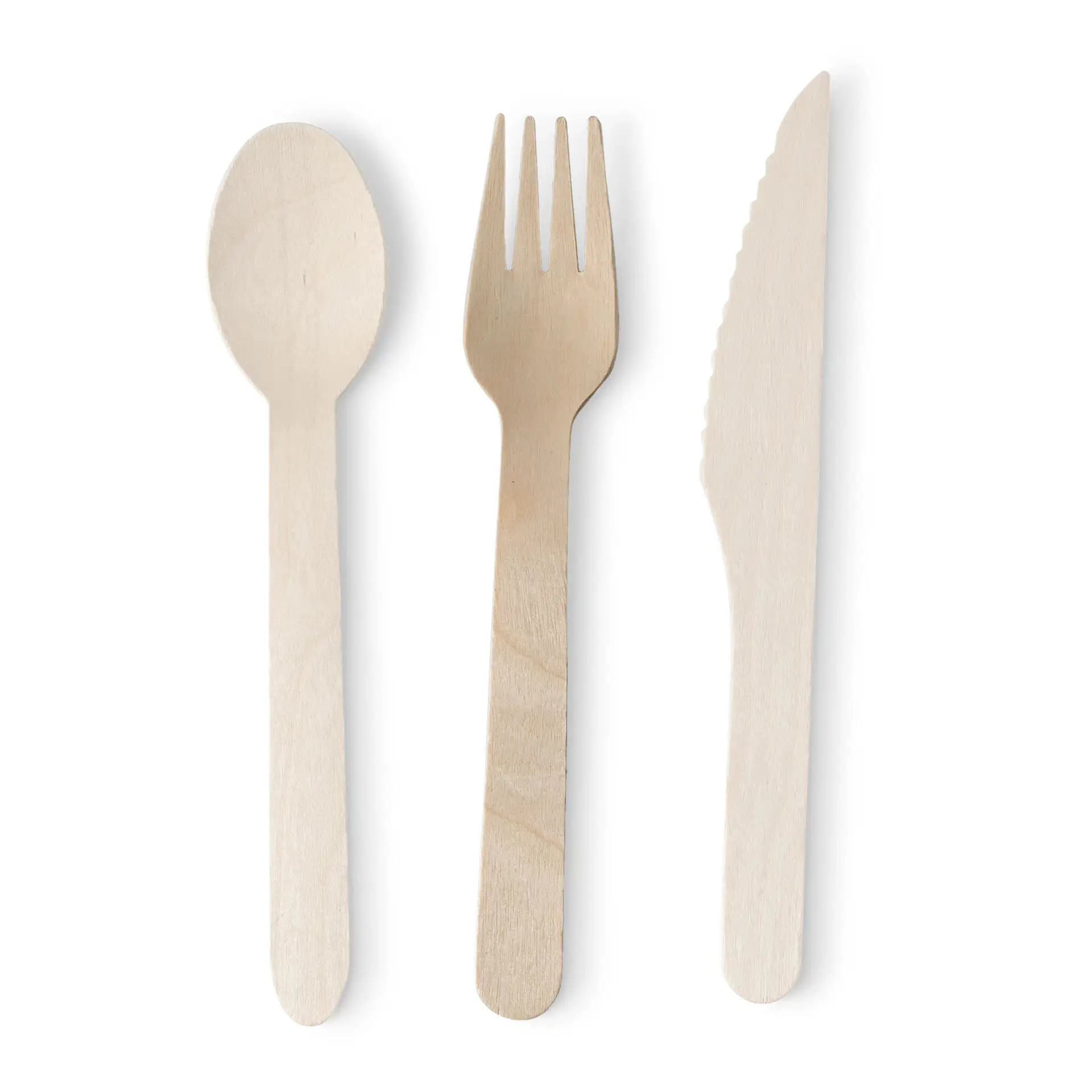 Wooden forks 16 cm, bio-coated