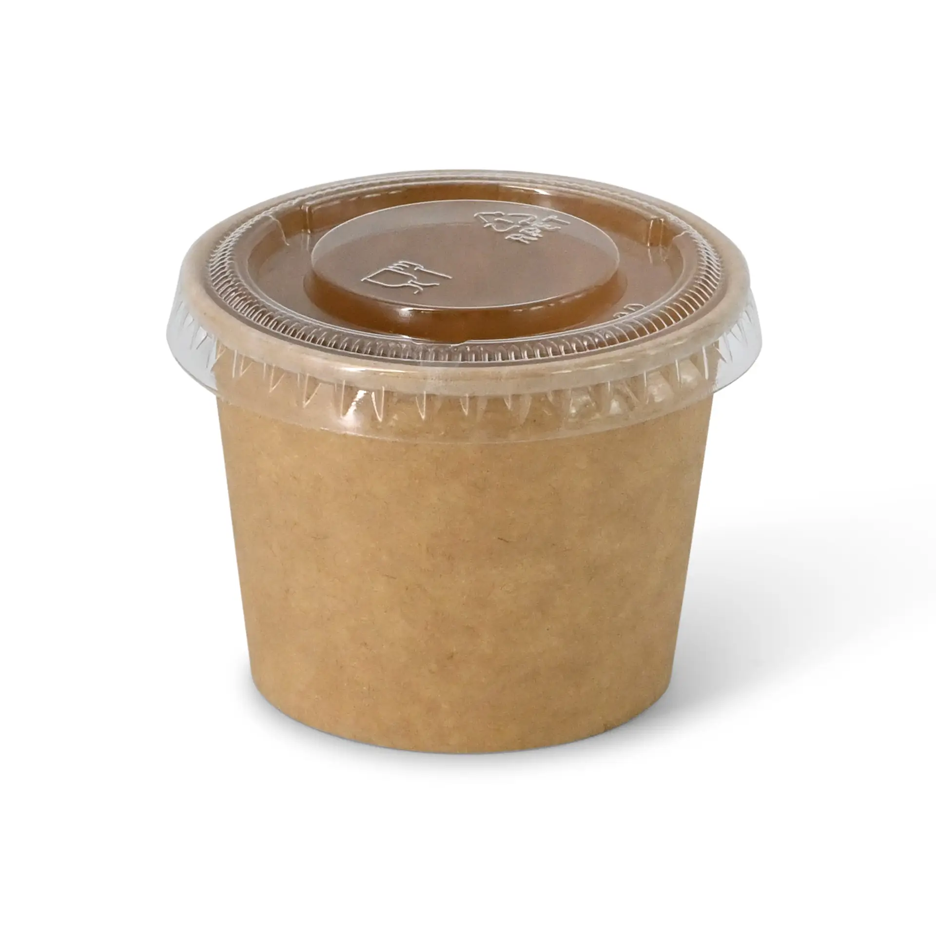 Deli containers (coated) 50 ml, Ø 62 mm, brown