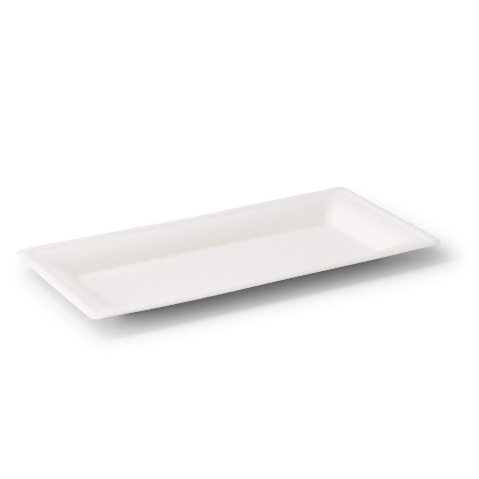 Sugarcane-plates, 26 x 13 cm, rectangular