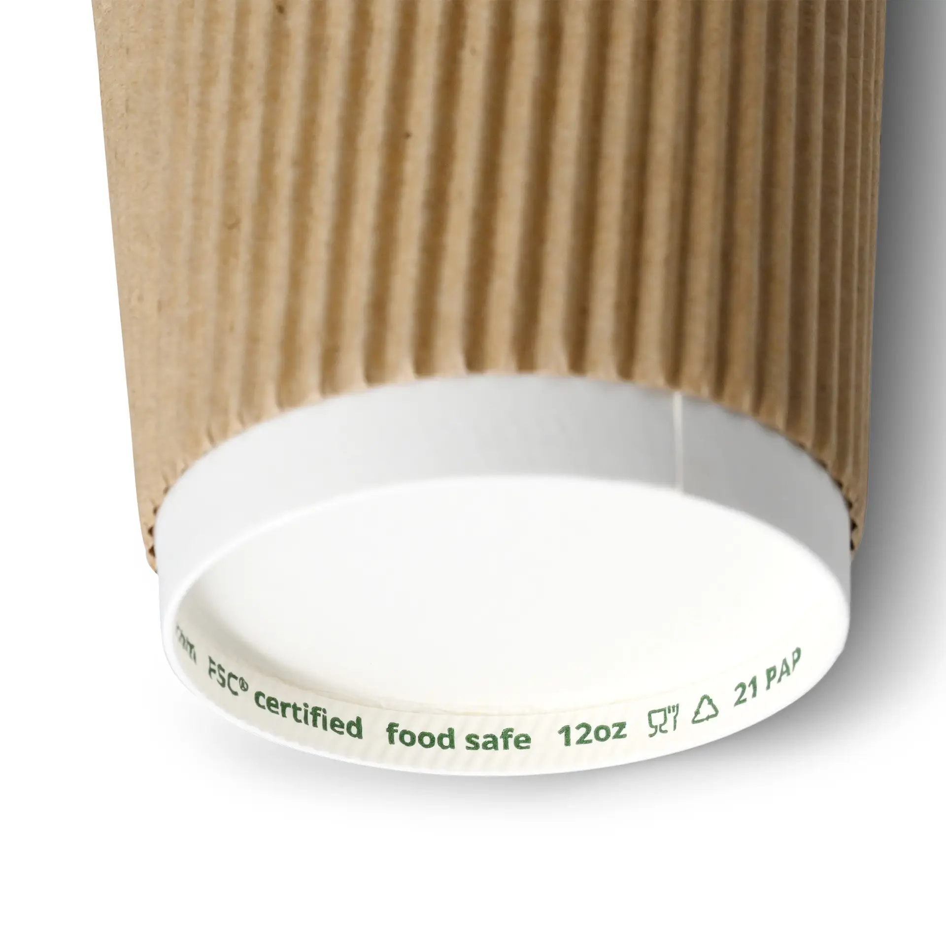 12 oz Ripple cup / Coffee Cups, Ø 90 mm, kraft