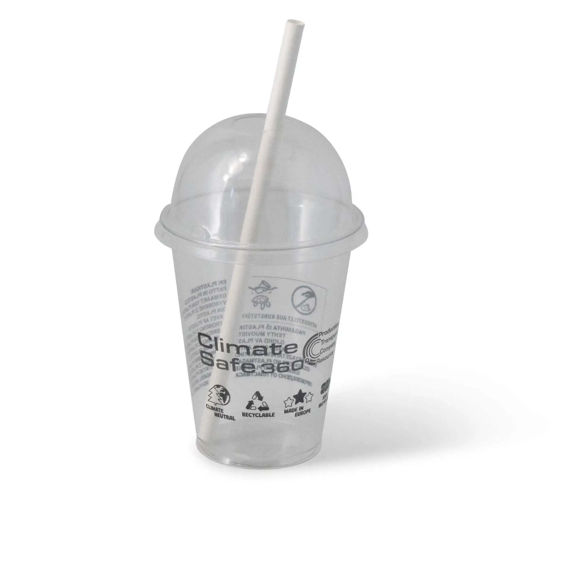 12 oz rPET-smoothie cups, Ø 90,5 mm