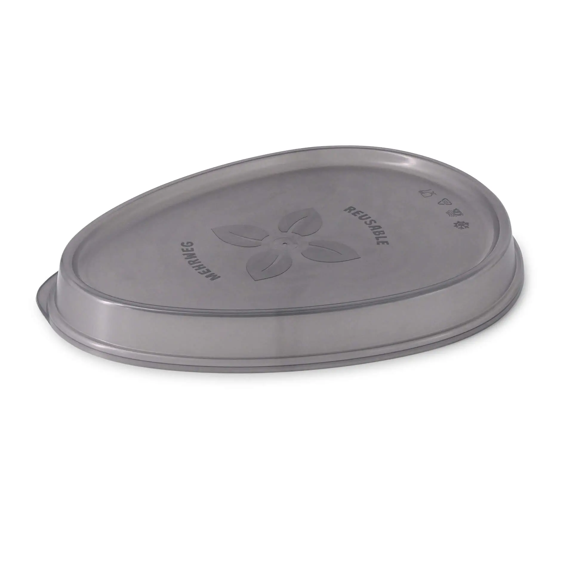 Reusable lids "merways Plate" 27.5 x 20 x 3 cm, PP, grey