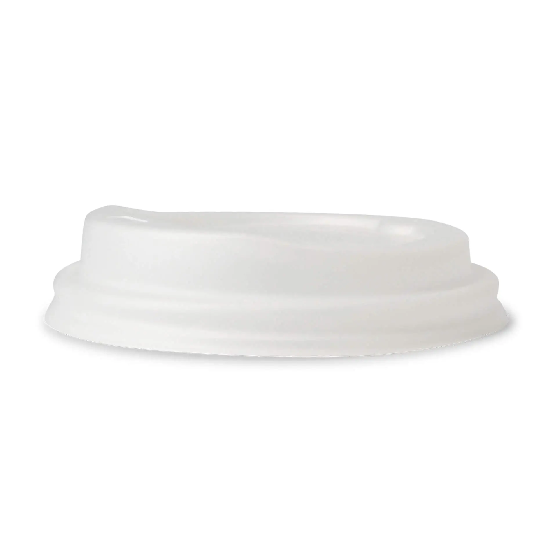 CPLA lid Ø 80 mm, white, drinking hole