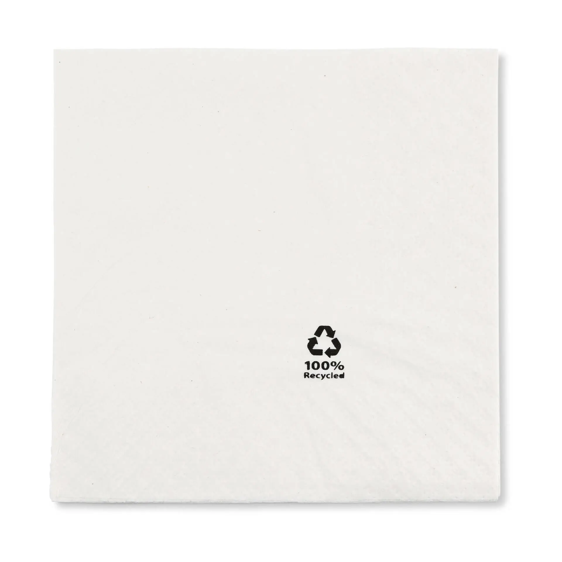 Napkins made of recycled paper 33 x 33 cm, 2-ply, 1/4 fold, white