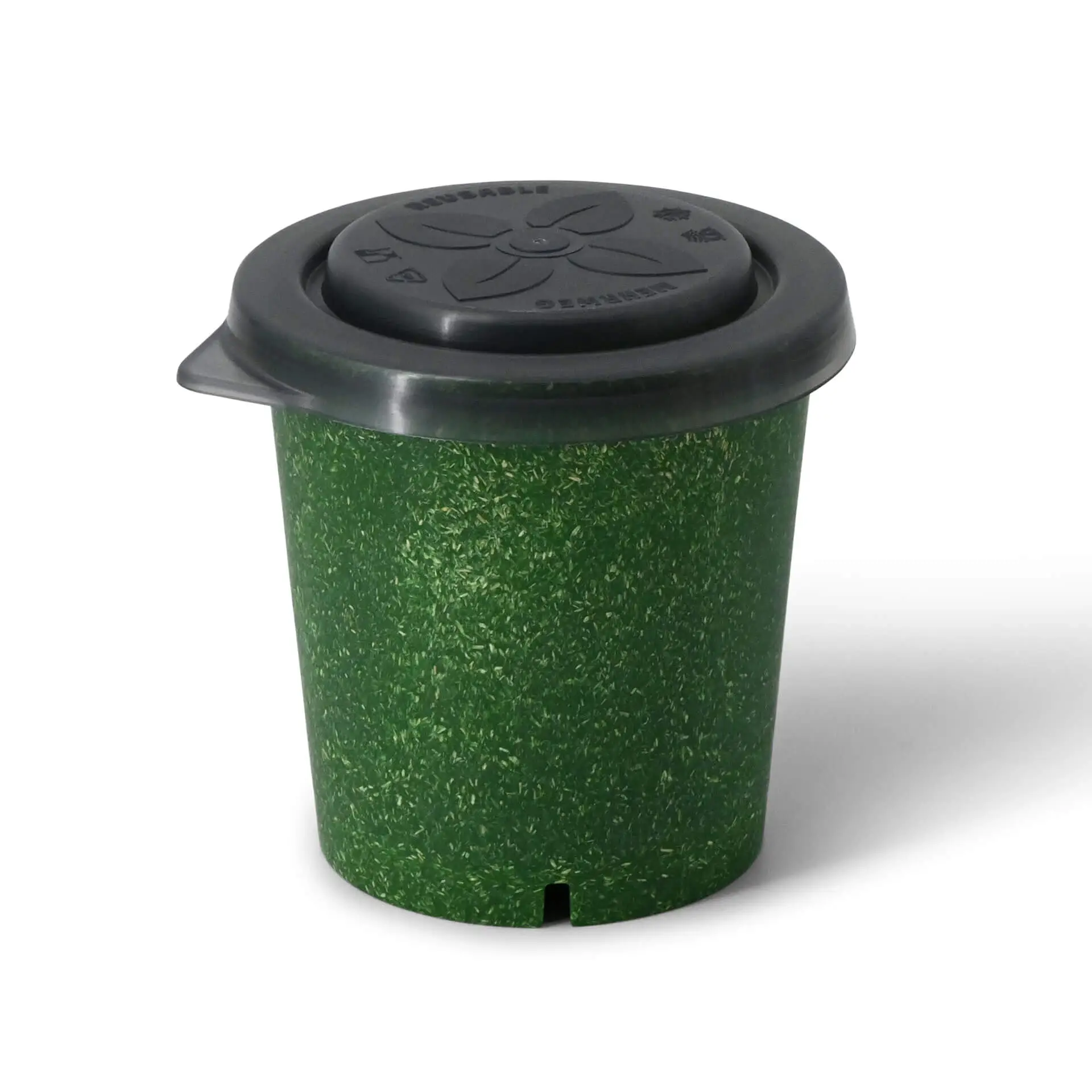 Reusable cups "merways Cup" 400 ml, Ø 95 mm, spinach / dark green