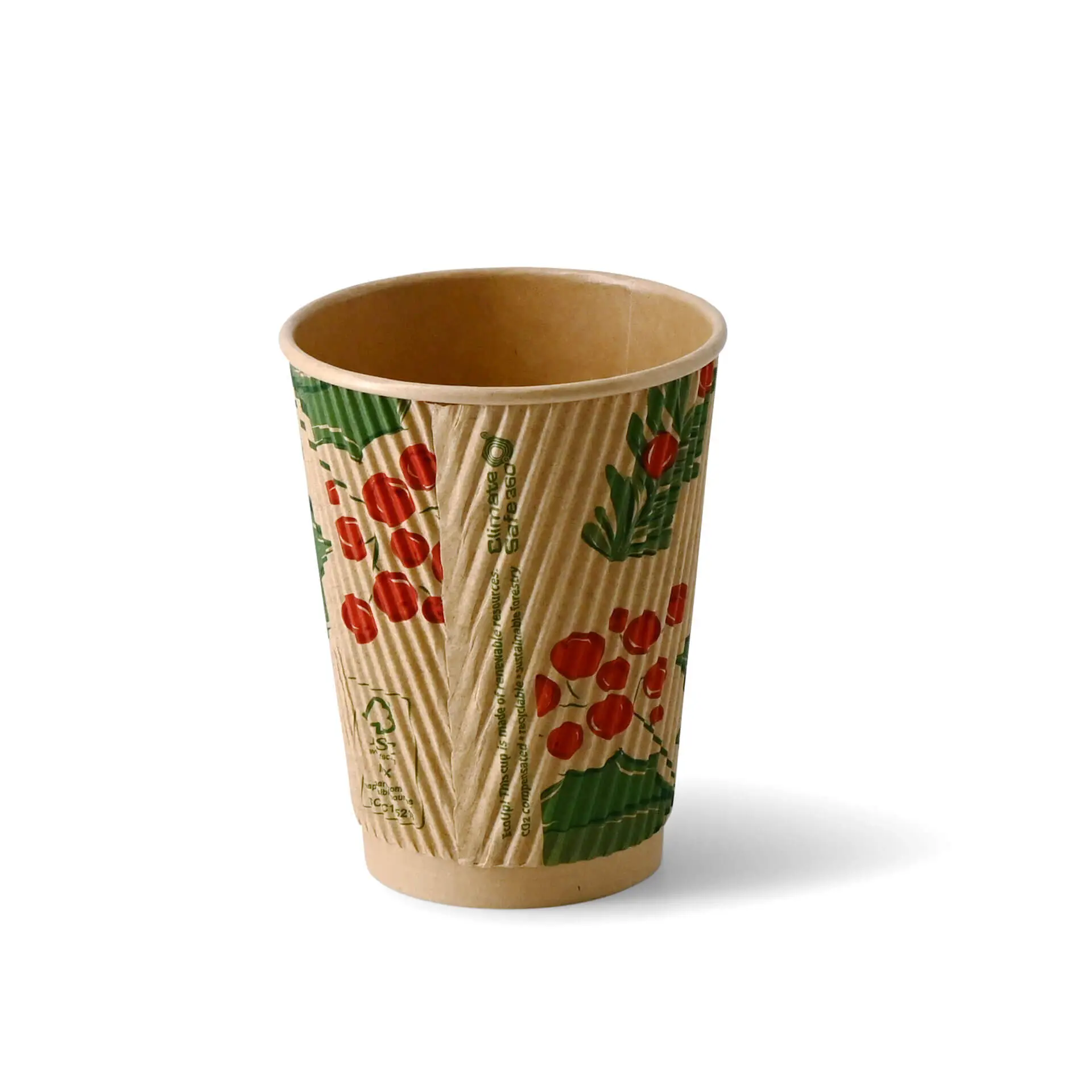 Ripple cups Winter "Branches" 300 ml / 12 oz, Ø 90 mm, unbleached