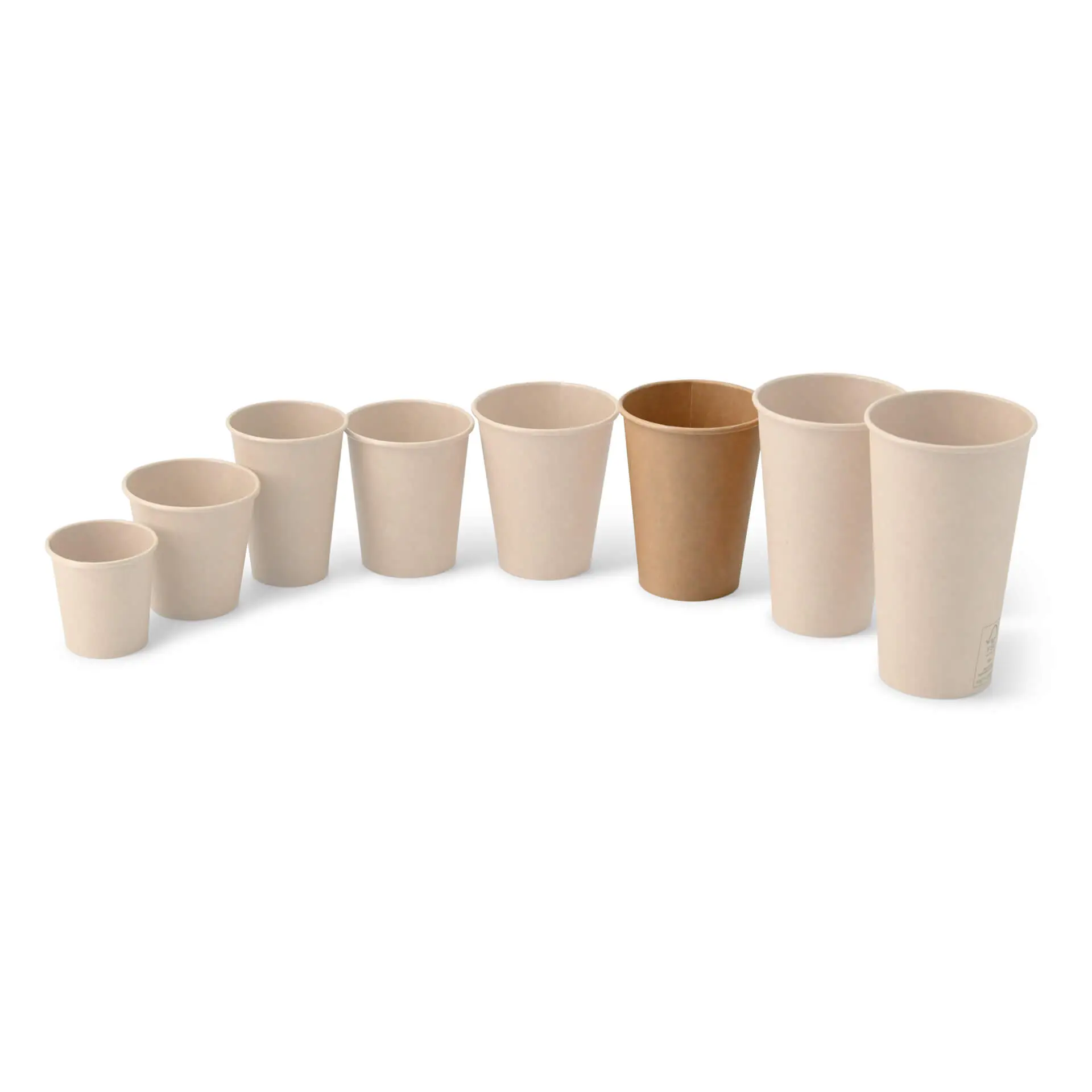 12 oz Paper cups single wall, Ø 90 mm, kraft