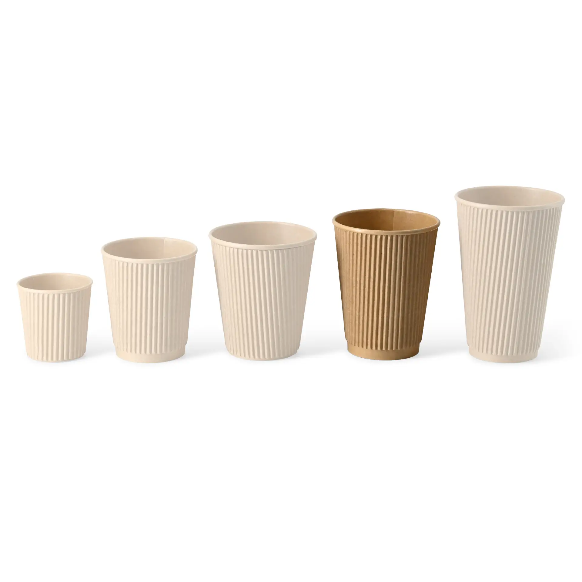 12 oz Ripple cups / Coffee cups, Ø 90 mm, kraft