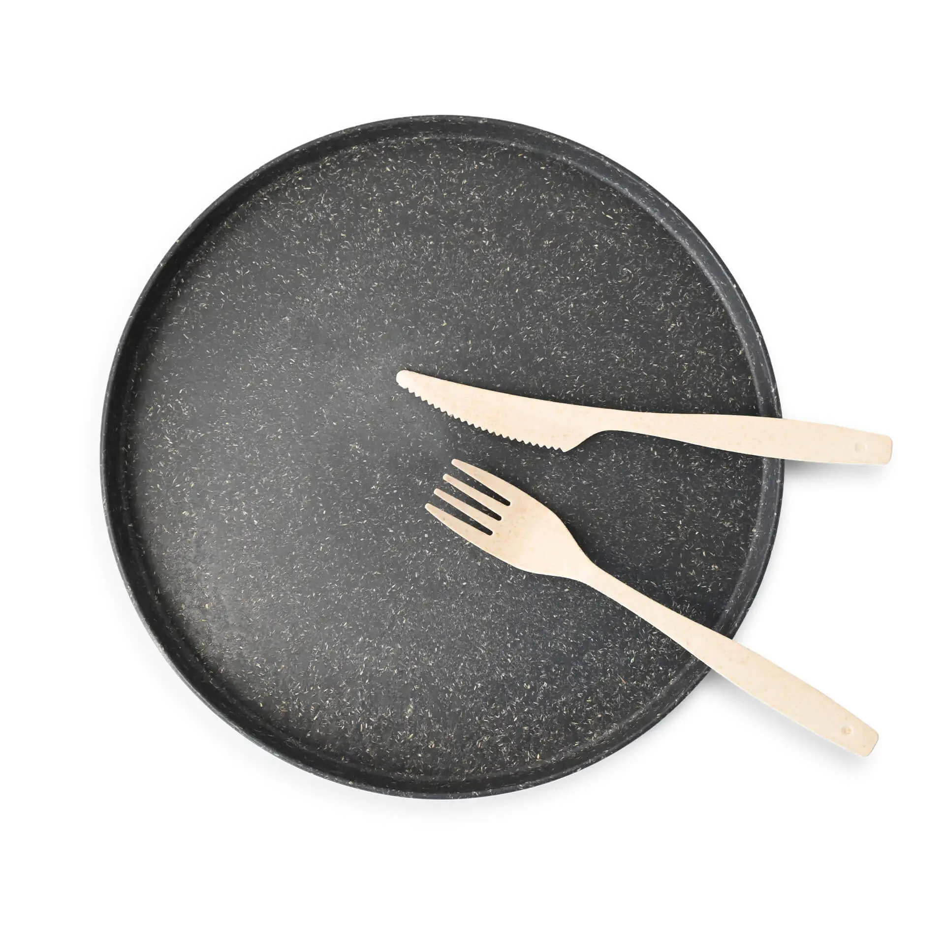 Reusable plates "merways Plate" Ø 24 cm, round, pepper / grey